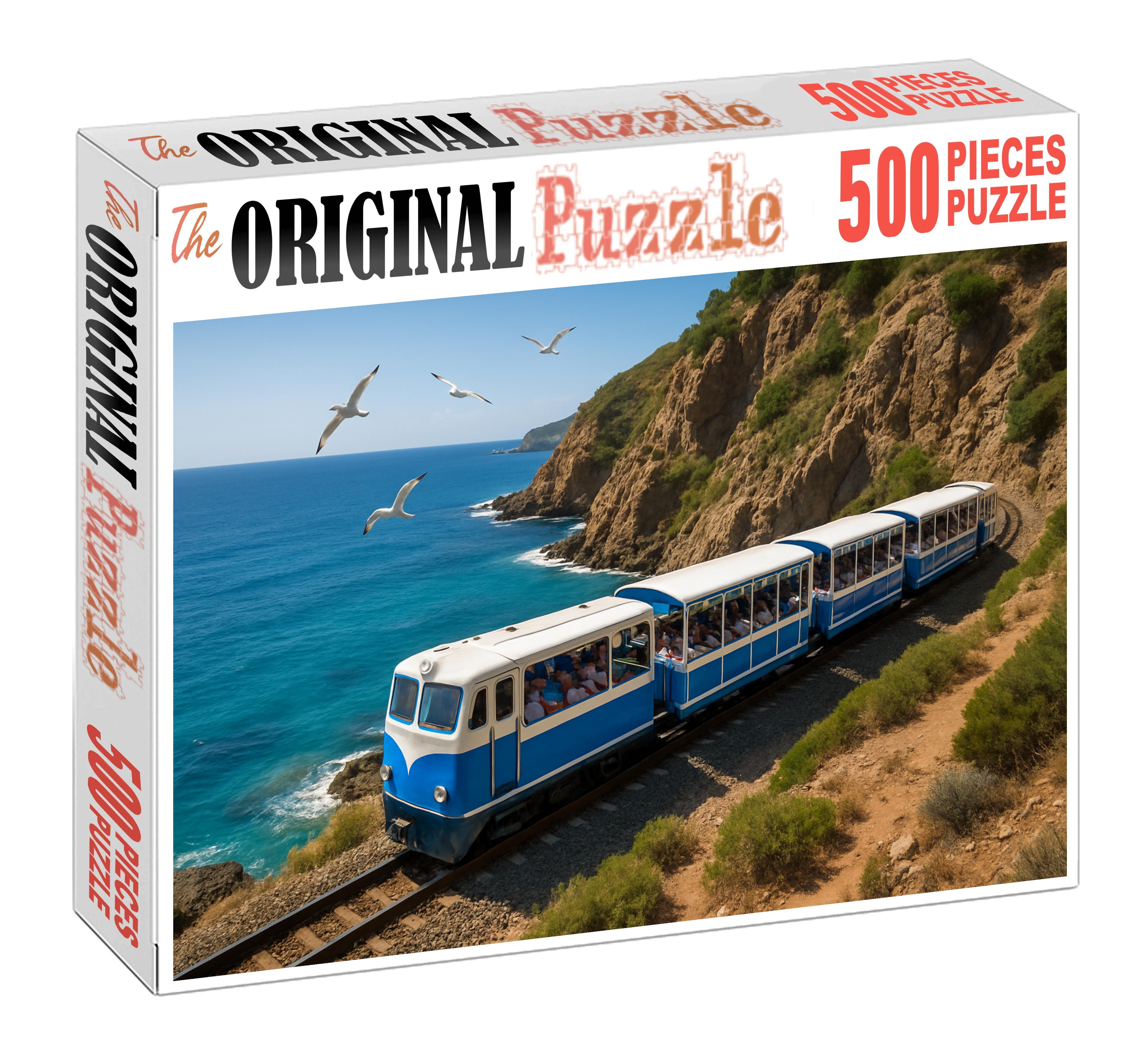 Sunlit Coastal Panorama Tourer Large Format Puzzle