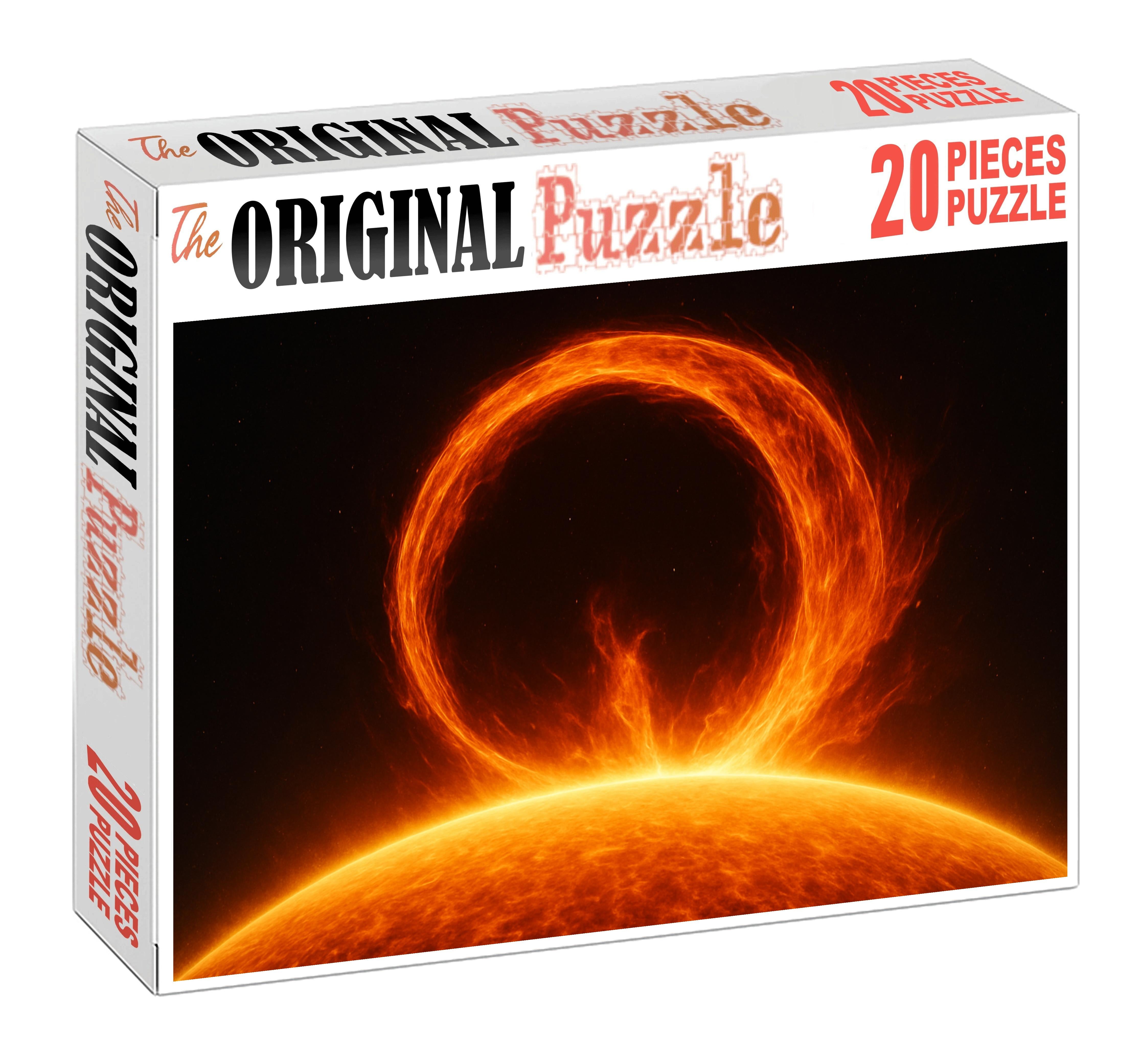 Amber Solar Flare Ribbon Puzzle For Adults