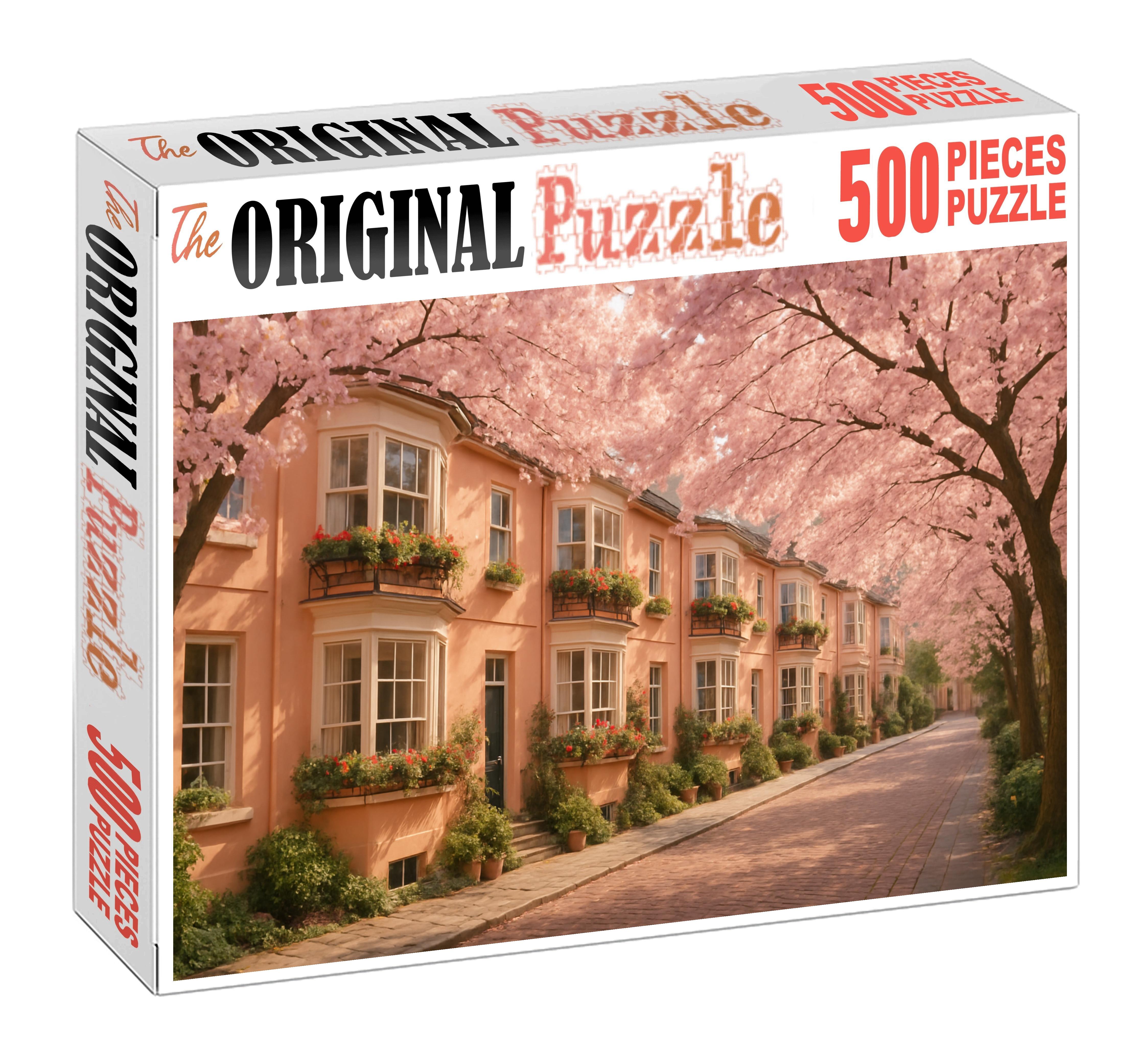 Peach Blossom Row 300 Piece Puzzle