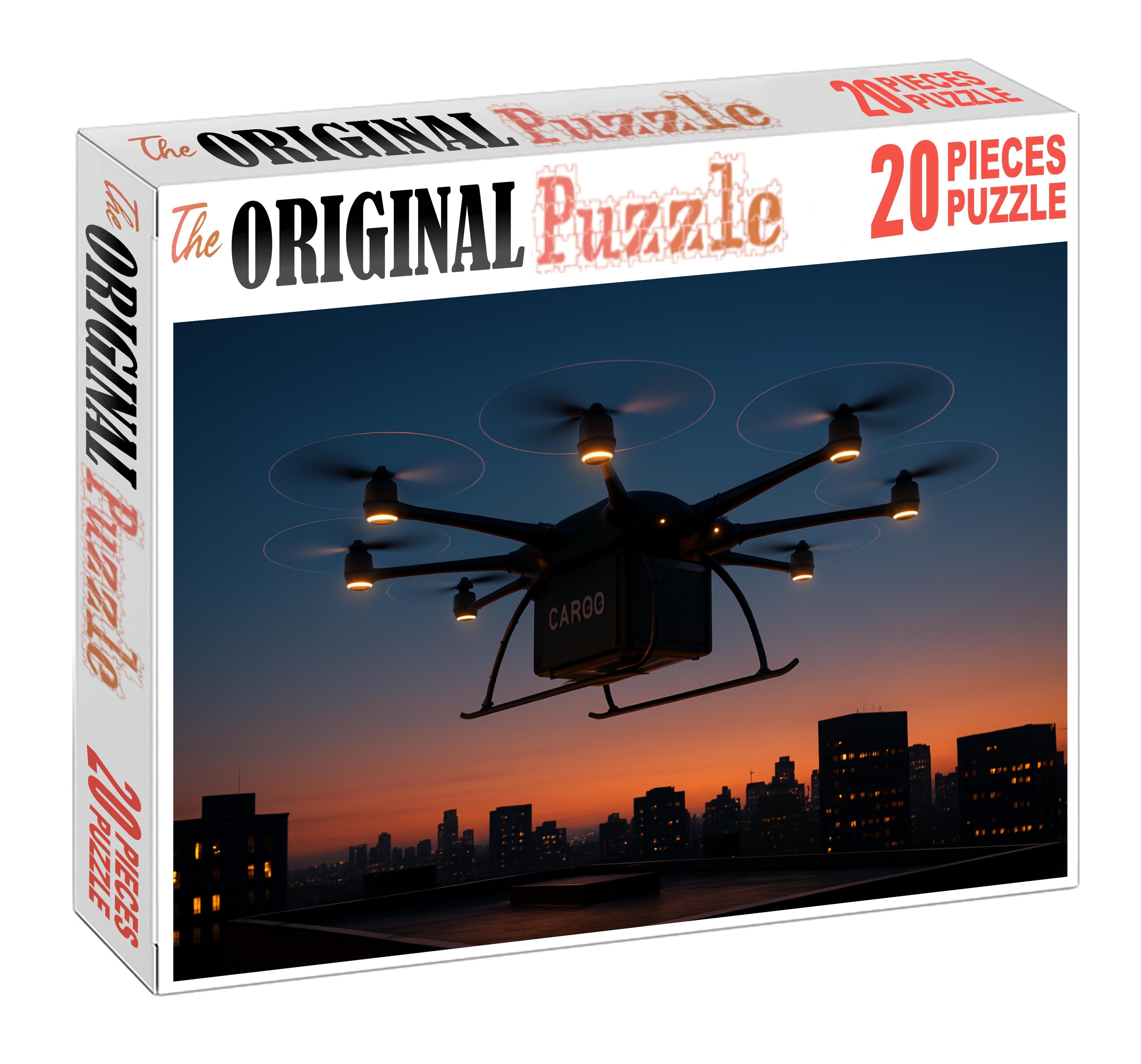 Compressed Hydrogen-powered Cargo Drone Puzzle For Kids