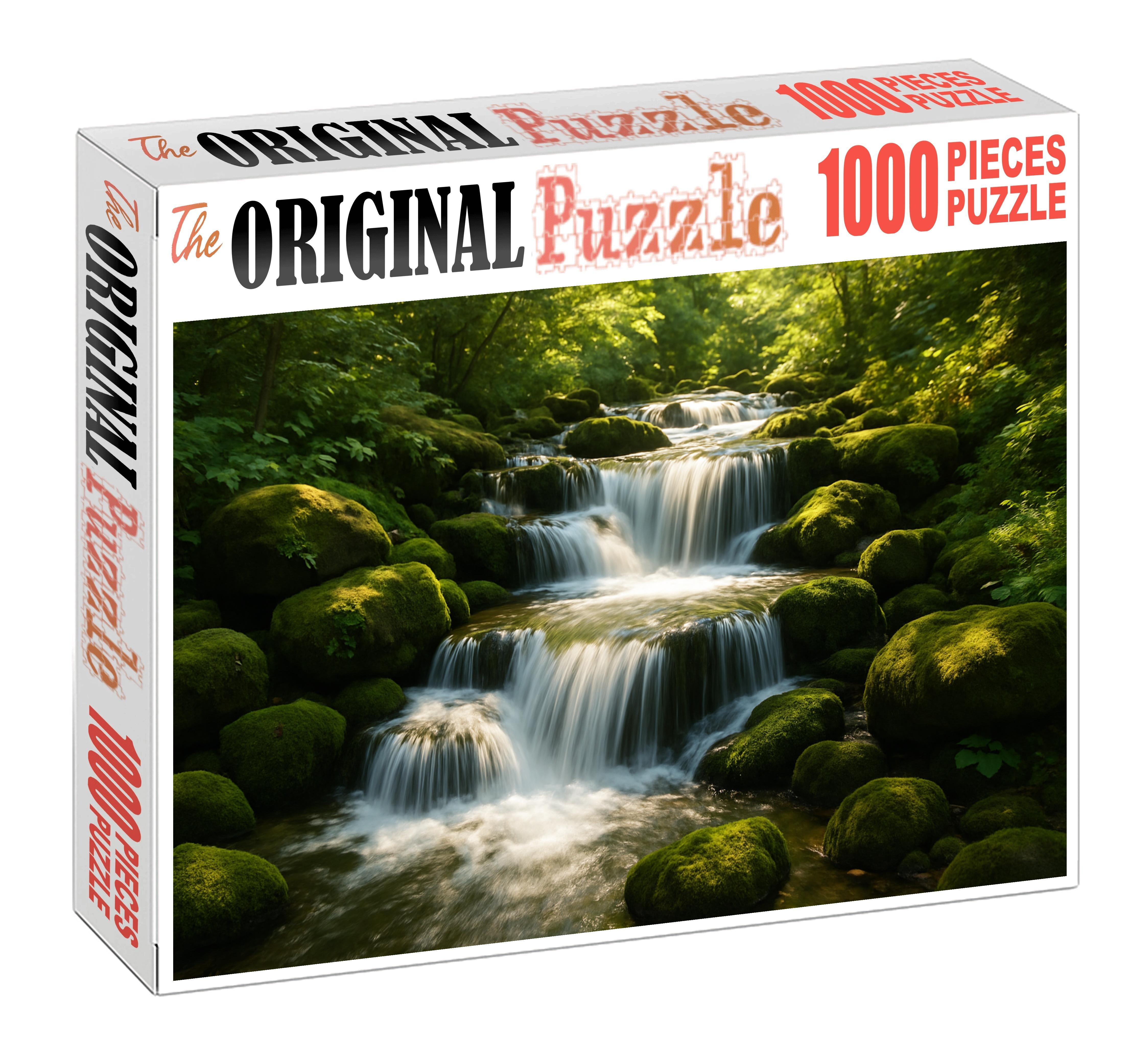 Verdant Whisper Falls Puzzle For Kids