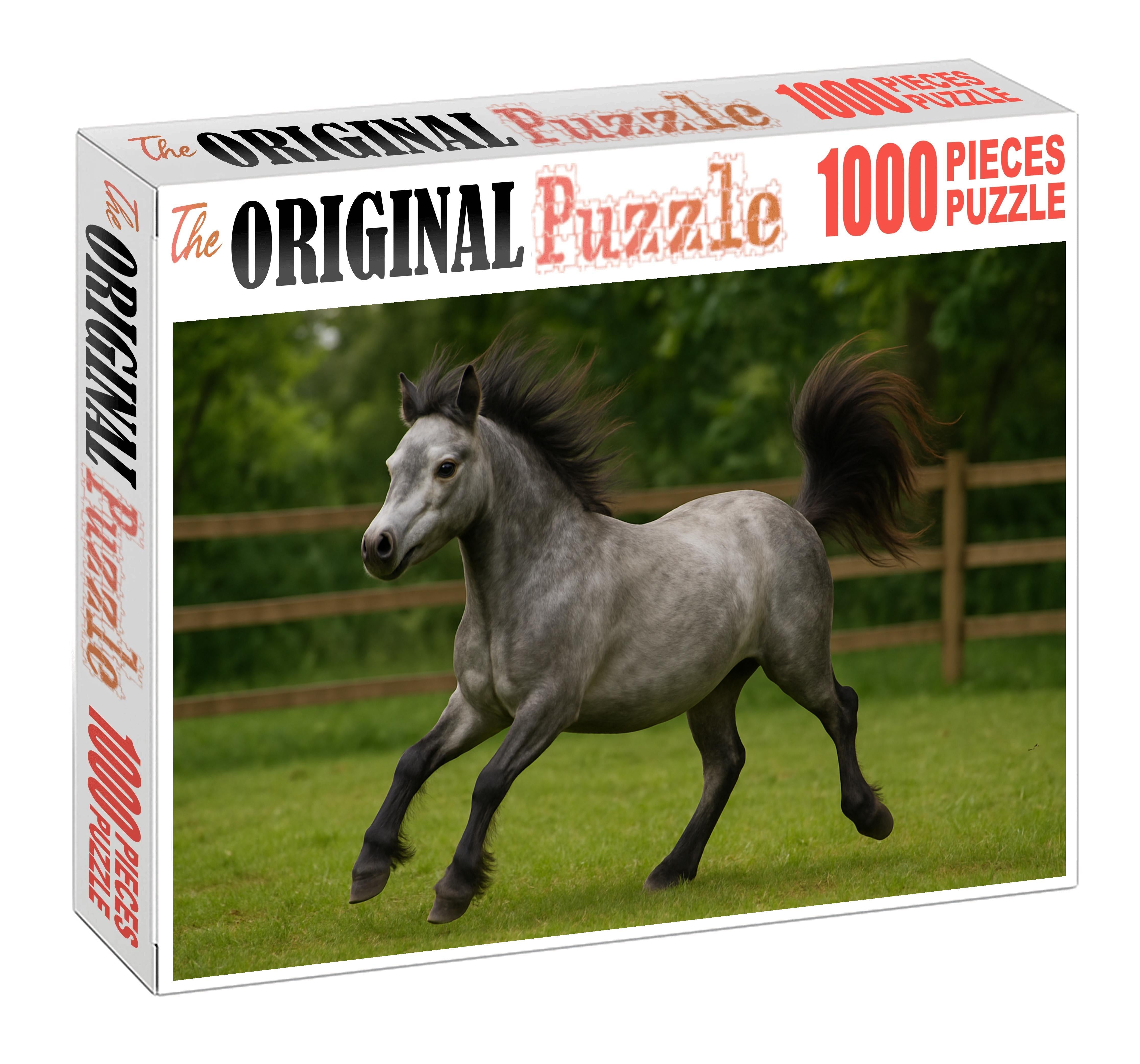 Silver Frost Pony Petite Gray Pony With Lively Expression And Quick Movements Easy Puzzles