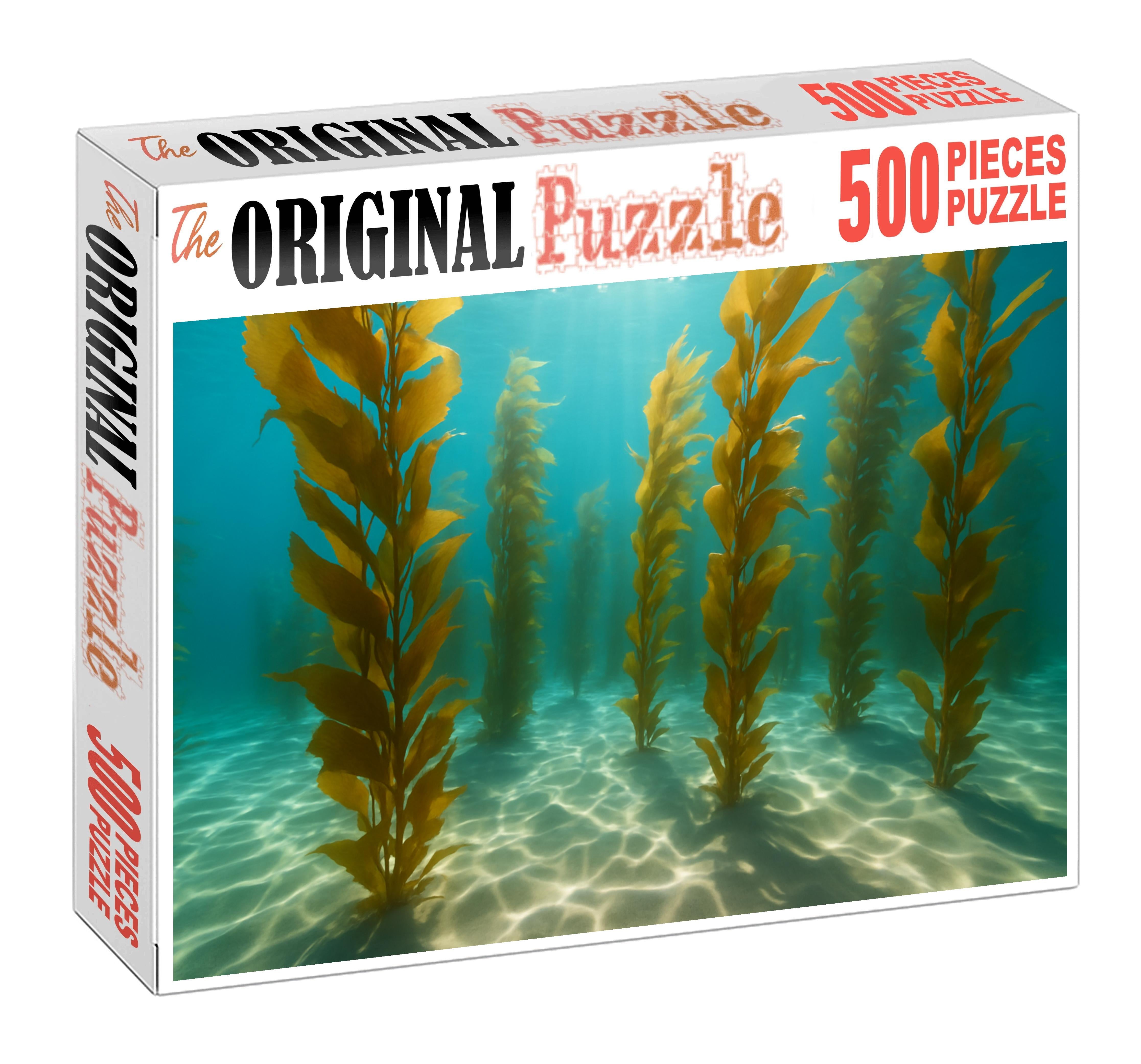 Golden Kelp Labyrinth Custom Jigsaw Puzzle