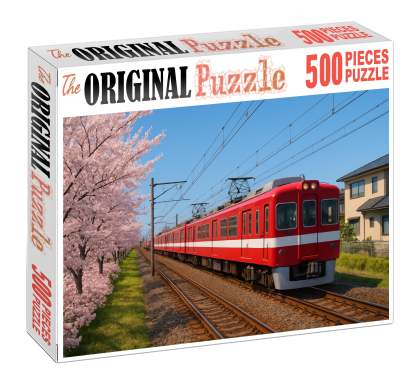 Crimson Horizon Commuter Emu Large Format Puzzle