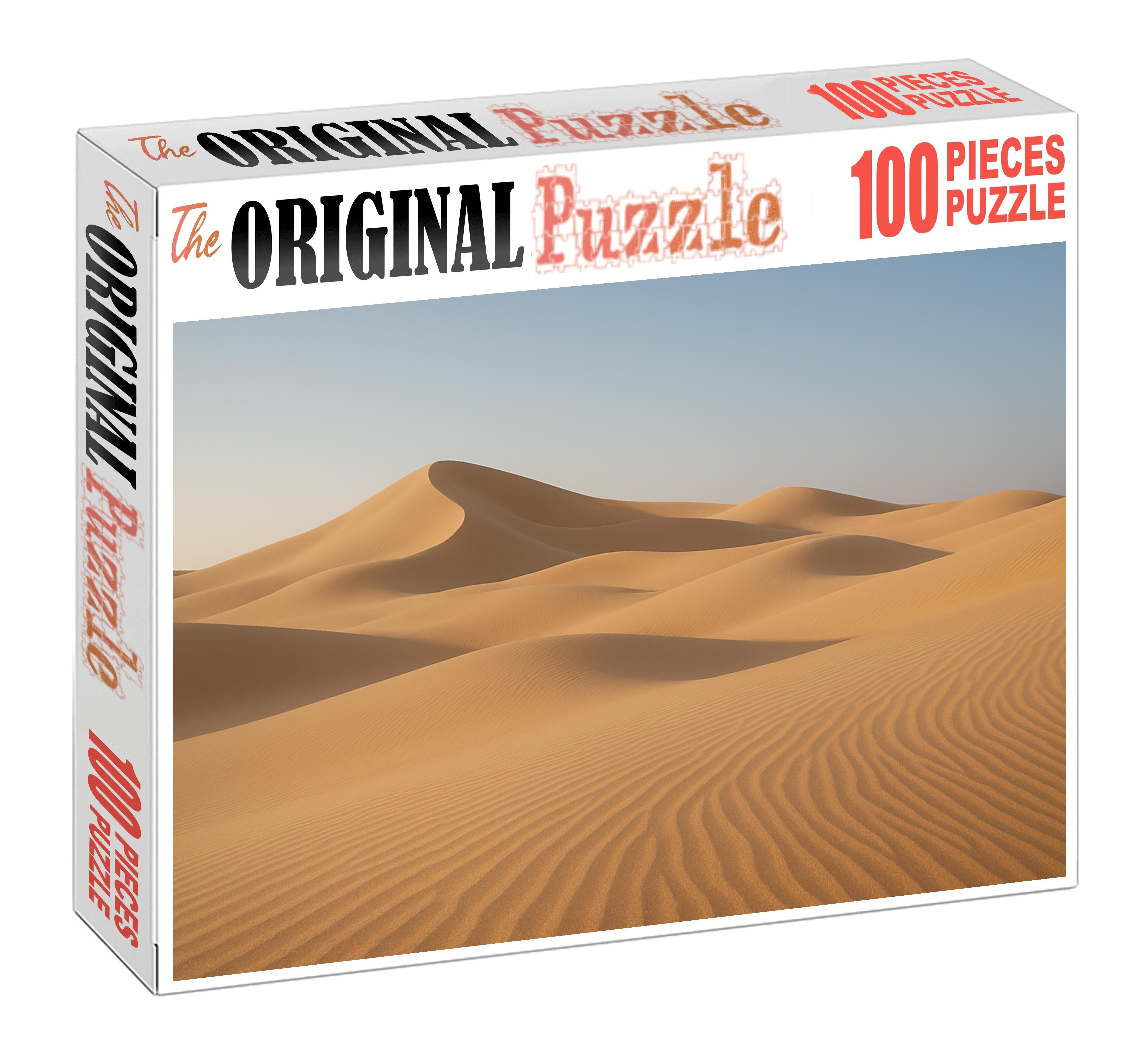 Golden Veil Basin Soft Sands Draped In Morning Light 500 Piece Puzzle