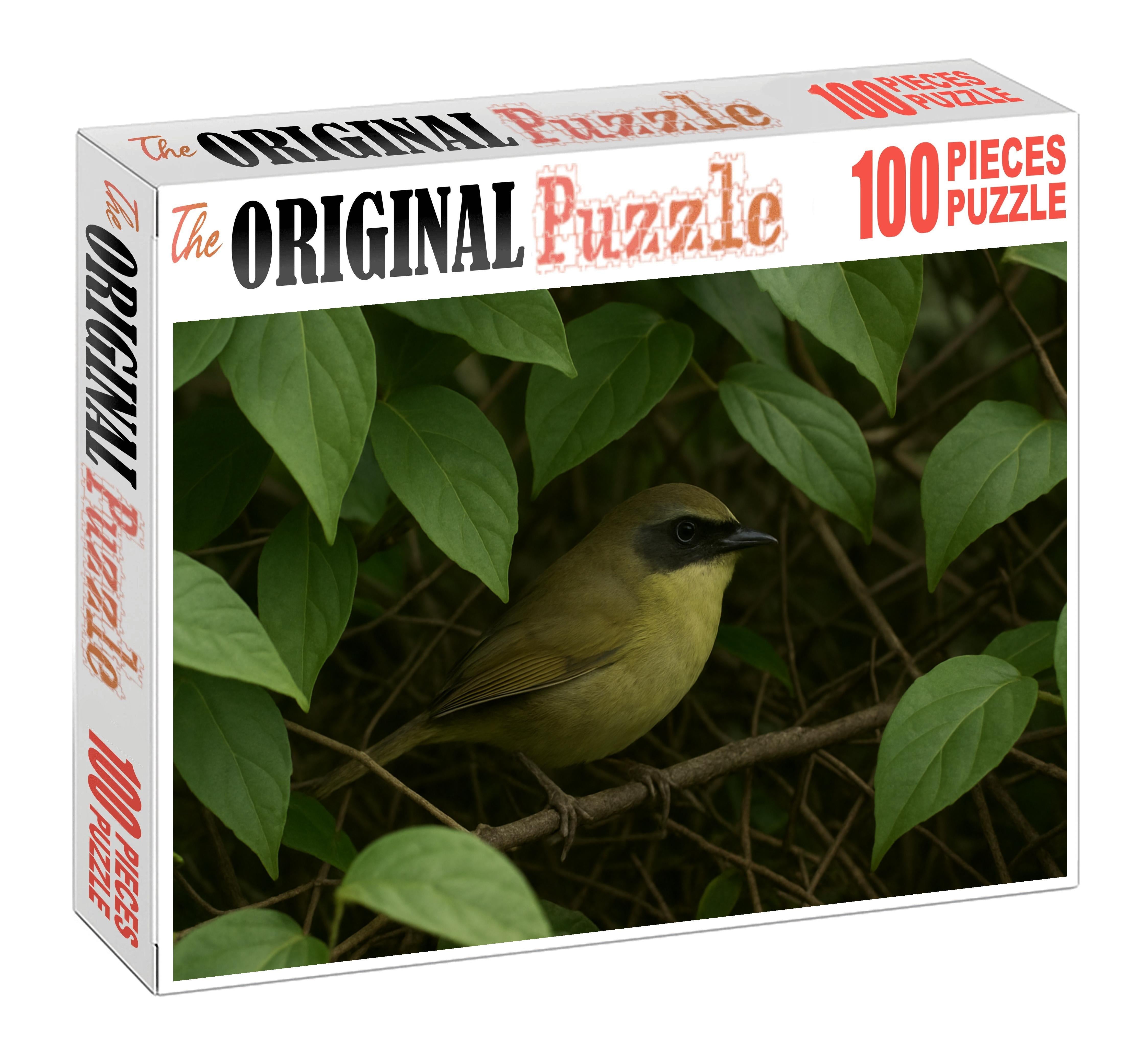 Mourning Warbler Subtle Song In Dense Understory 300 Piece Puzzle