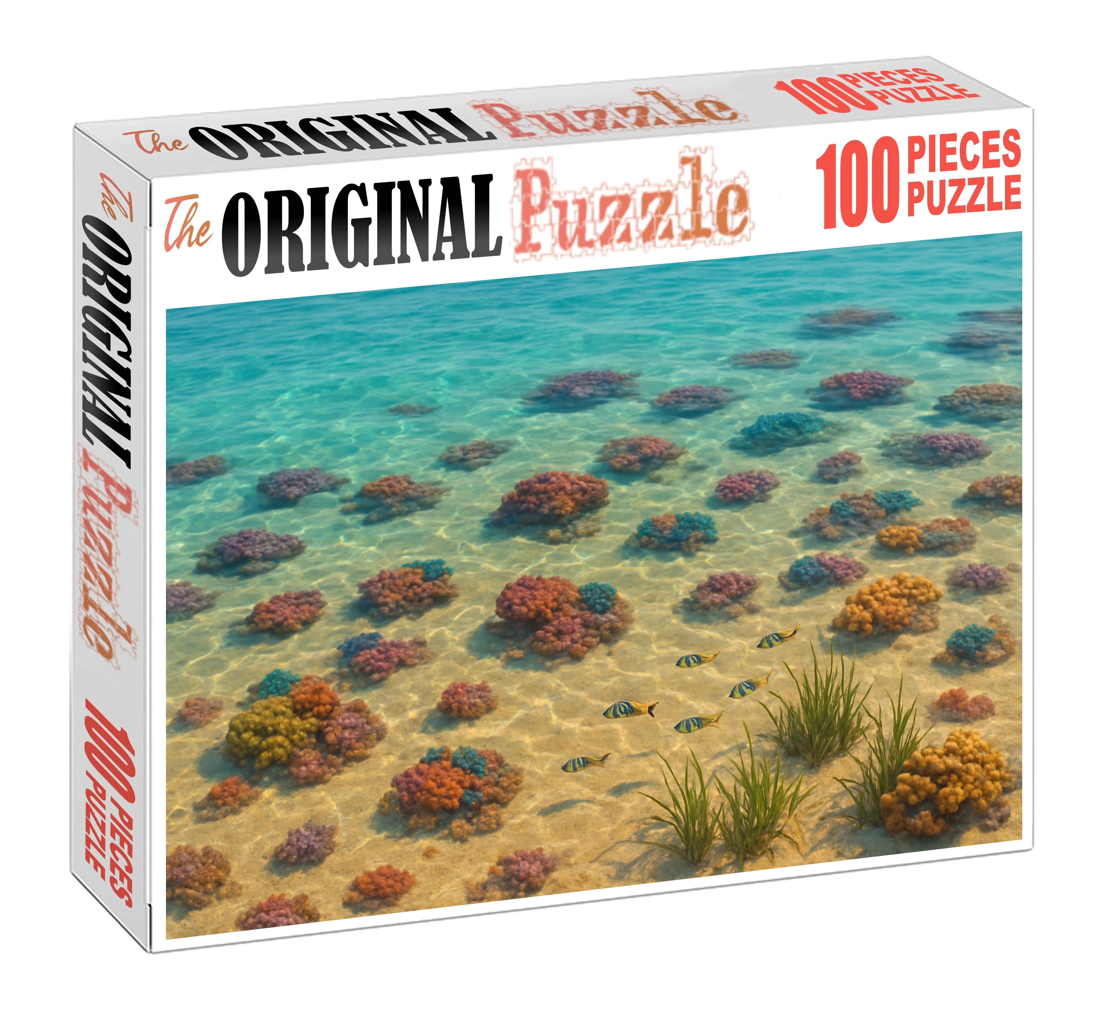 Golden Sunlit Shoals 100 Piece Puzzle