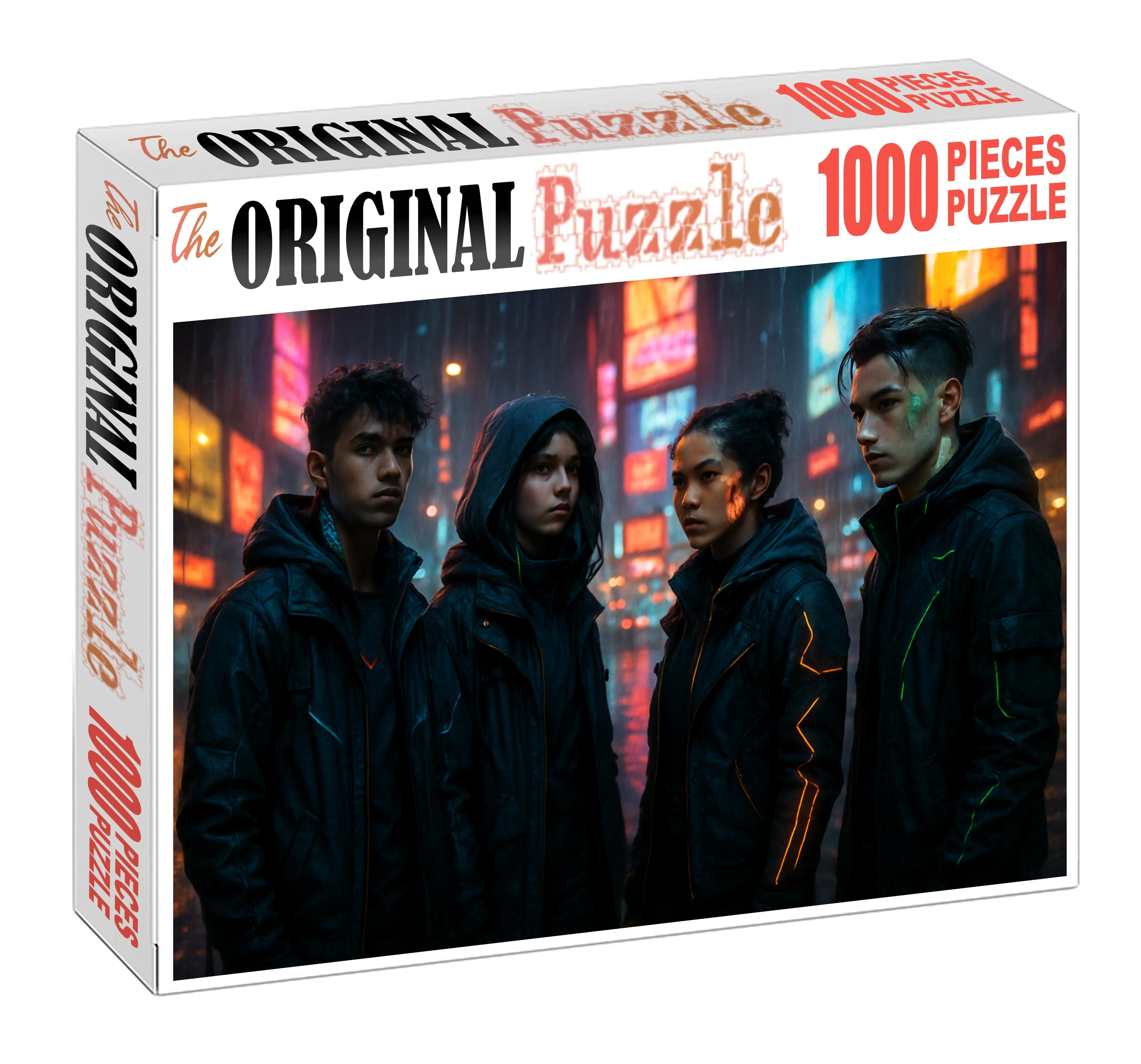 Neo-tokyo Street Style Edgy Urban Fashion Meets Tech Wear 20 Piece Puzzle