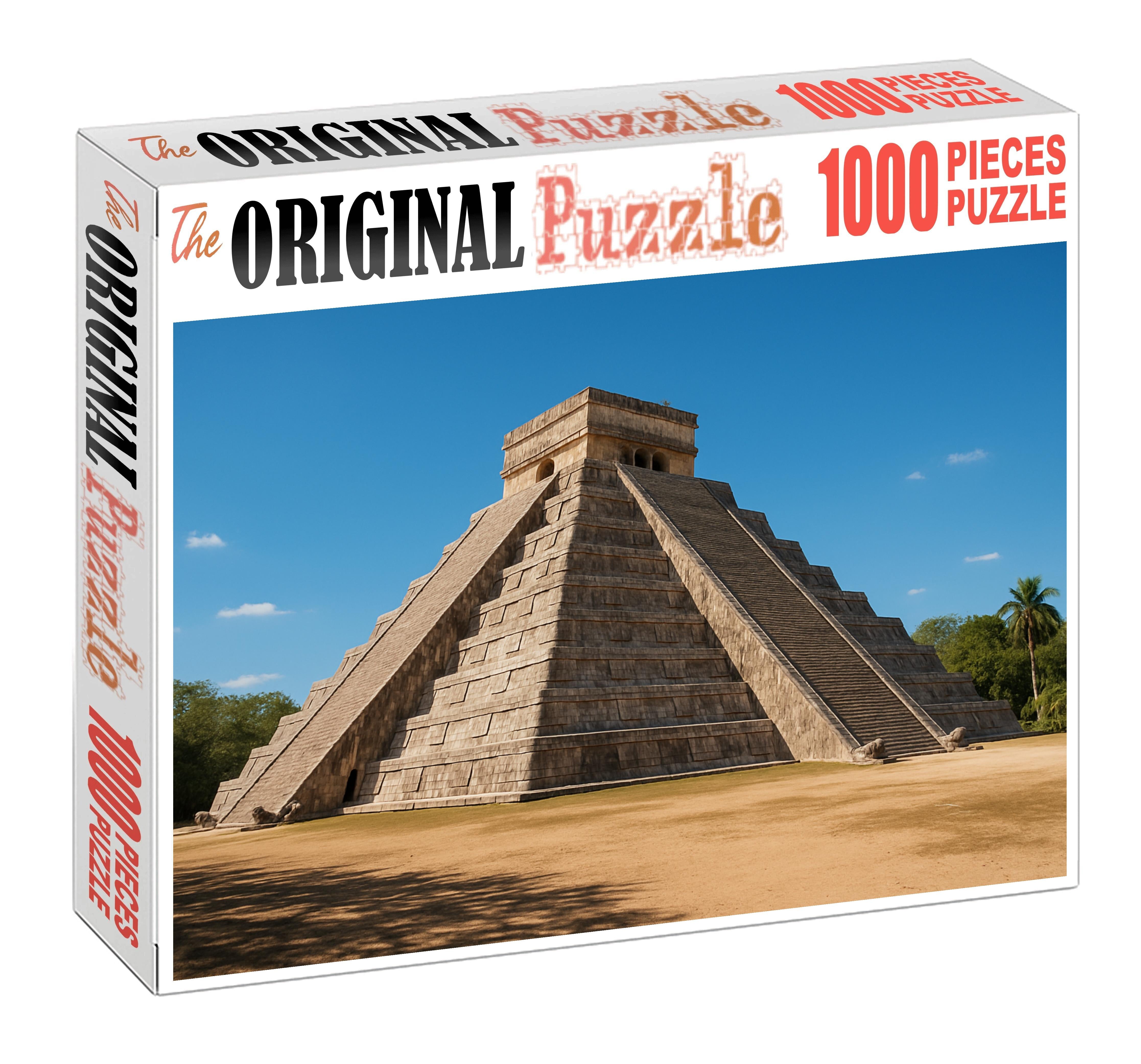Chichen Itza Yucatan Peninsula Mexico  Recognized By 7938 Worldwide For Mayan Architectural Excellence Custom Jigsaw Puzzle