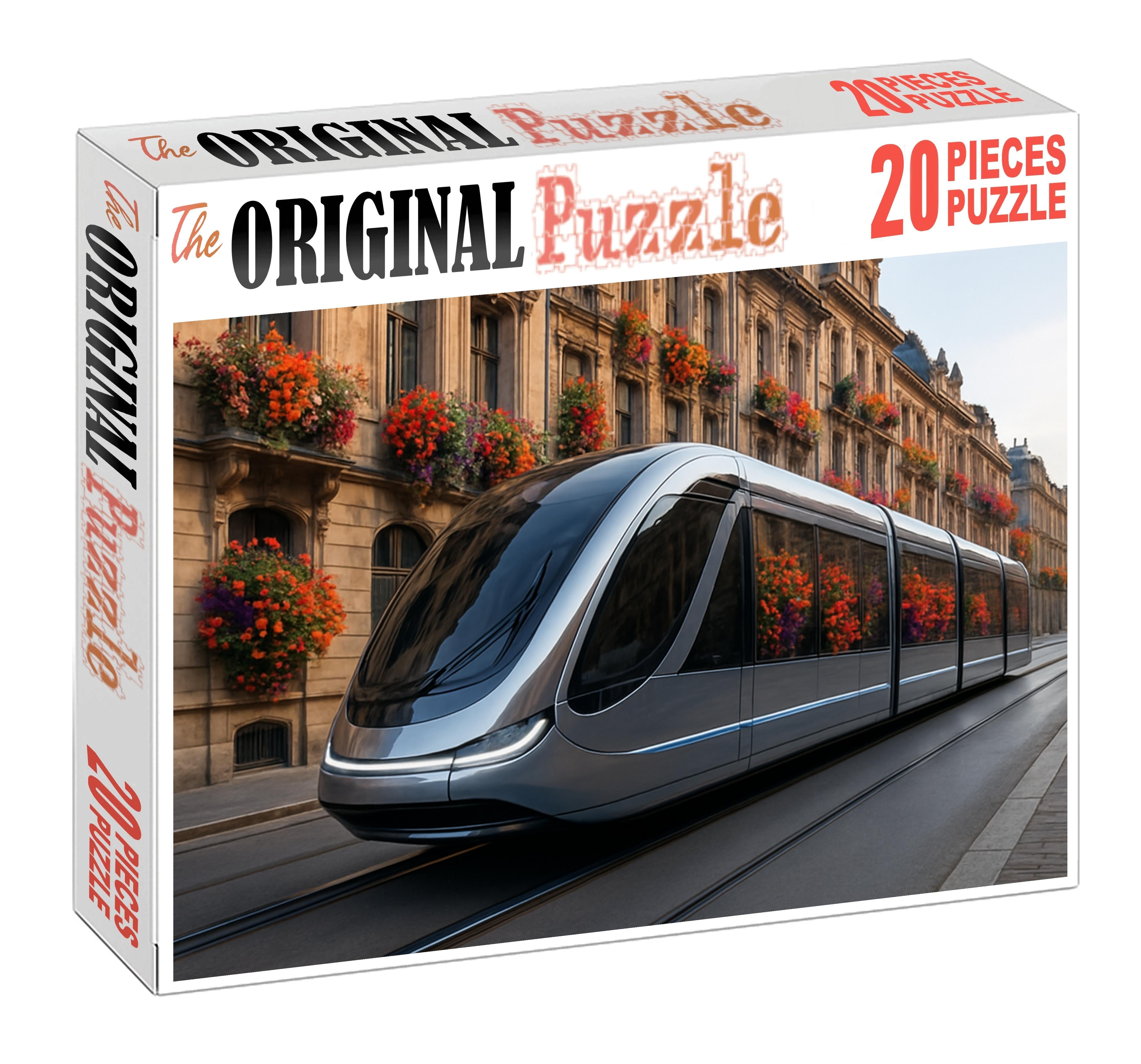 Retro-futuristic Magnetic Suspension Tram 300 Piece Puzzle