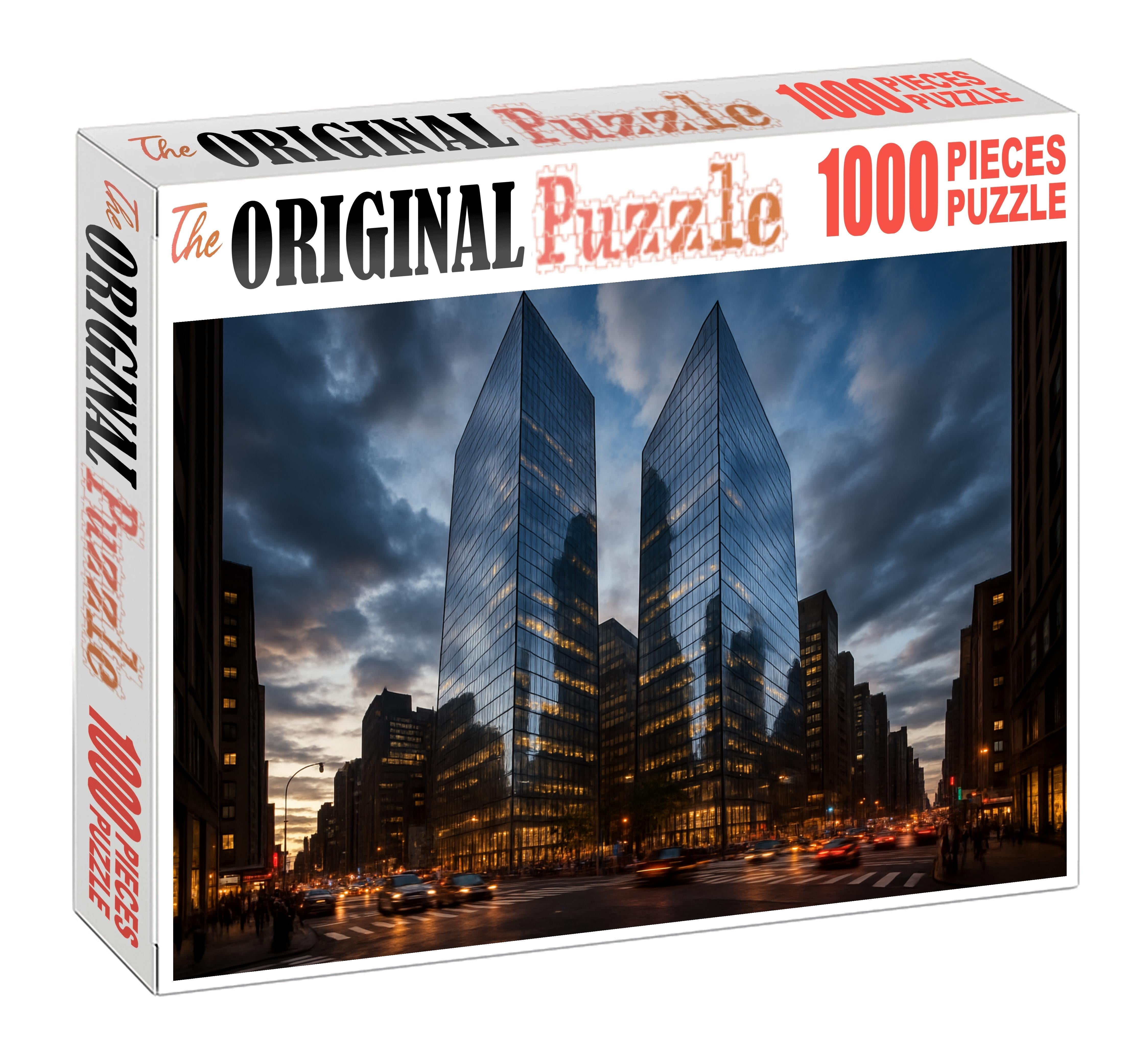 Moscow City Skyline Futuristic Glass Towers Creating A Bold Financial District Profile Puzzle Challenge