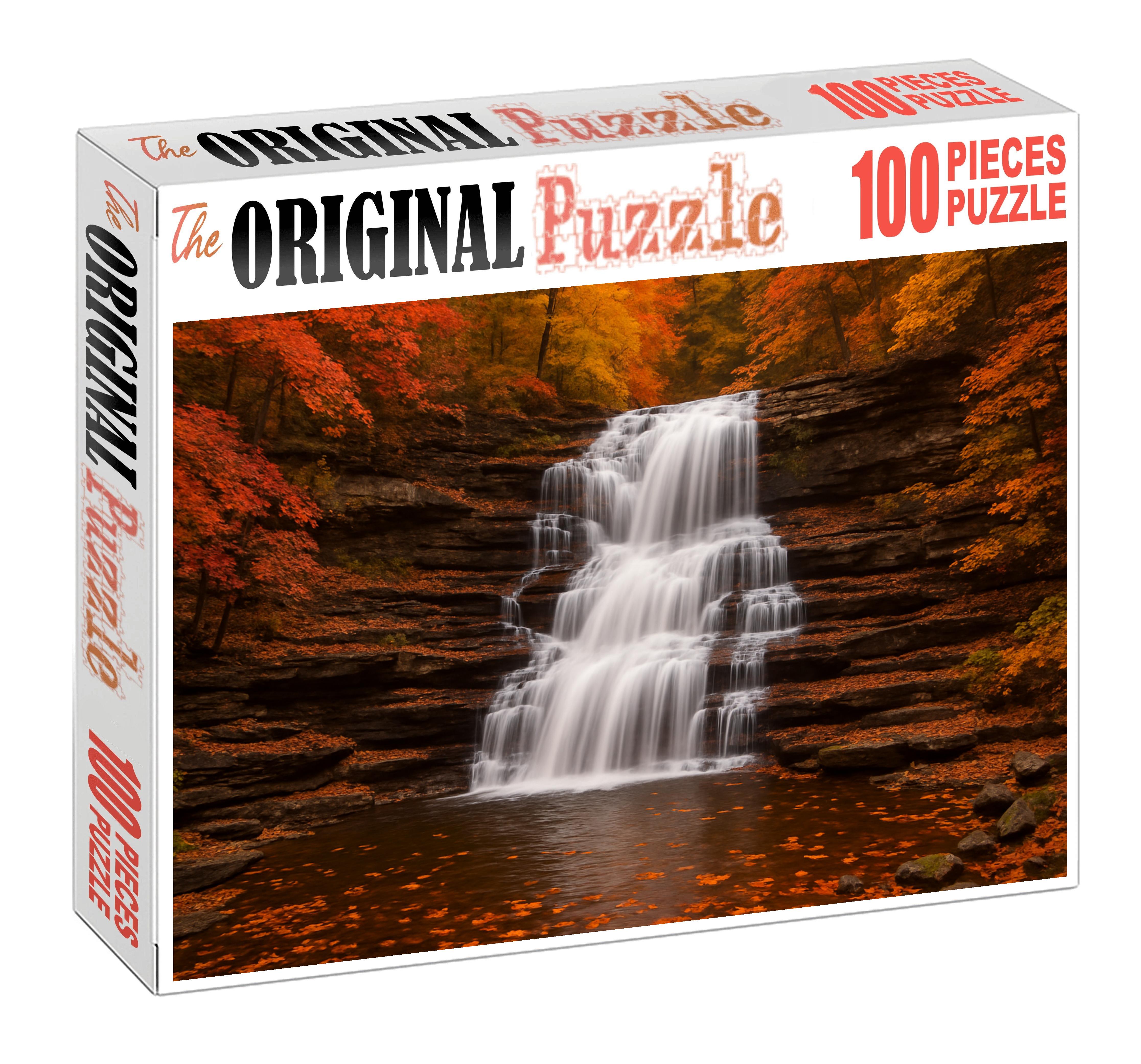 Amber Curtain Fall Large Format Puzzle