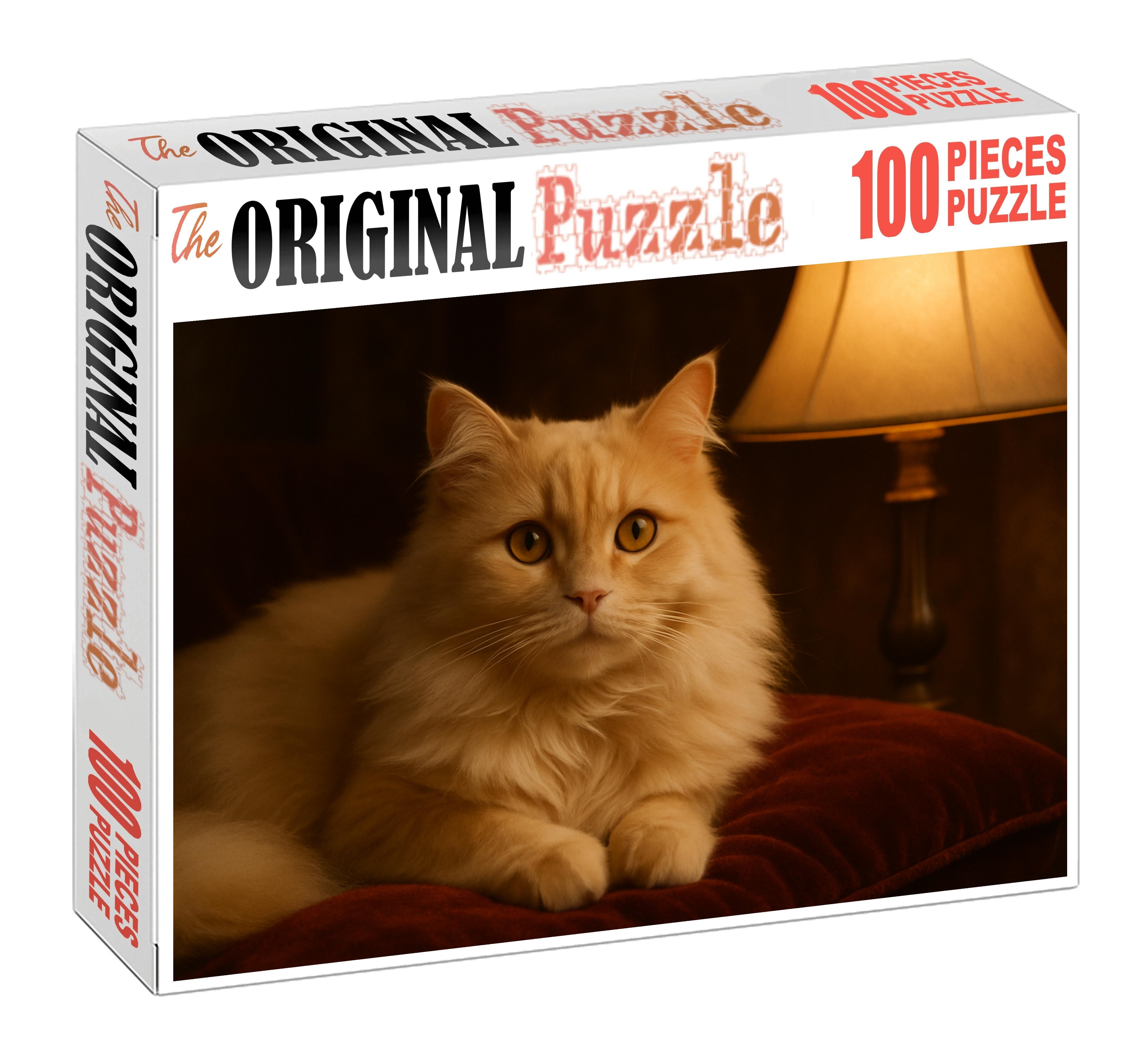 Ivory Velvet Luxurious Cream-colored Longhair With Sweet Nature 20 Piece Puzzle