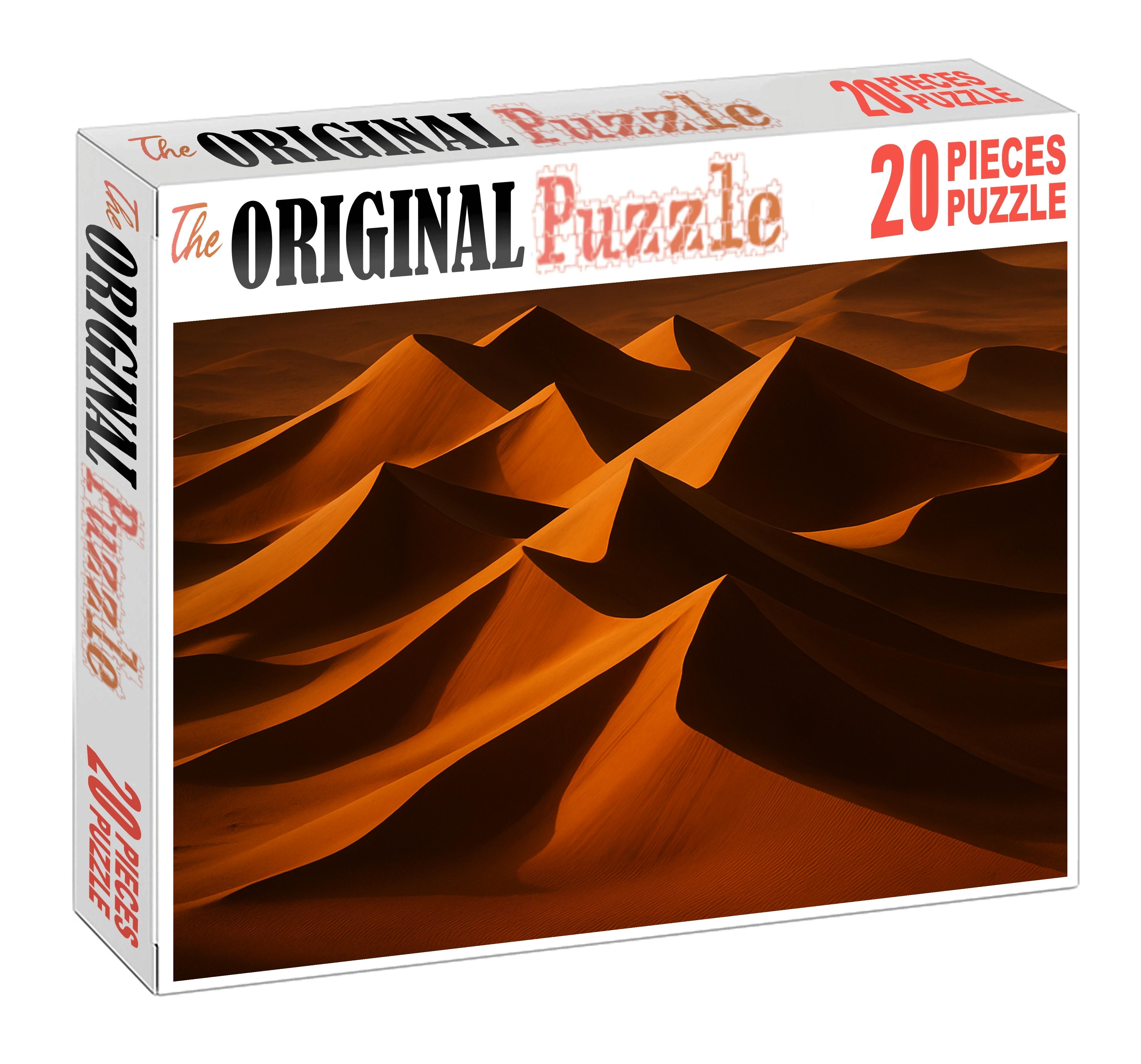 Amber Ridge Sunlit Star Dunes With Fiery Hues Easy Puzzles