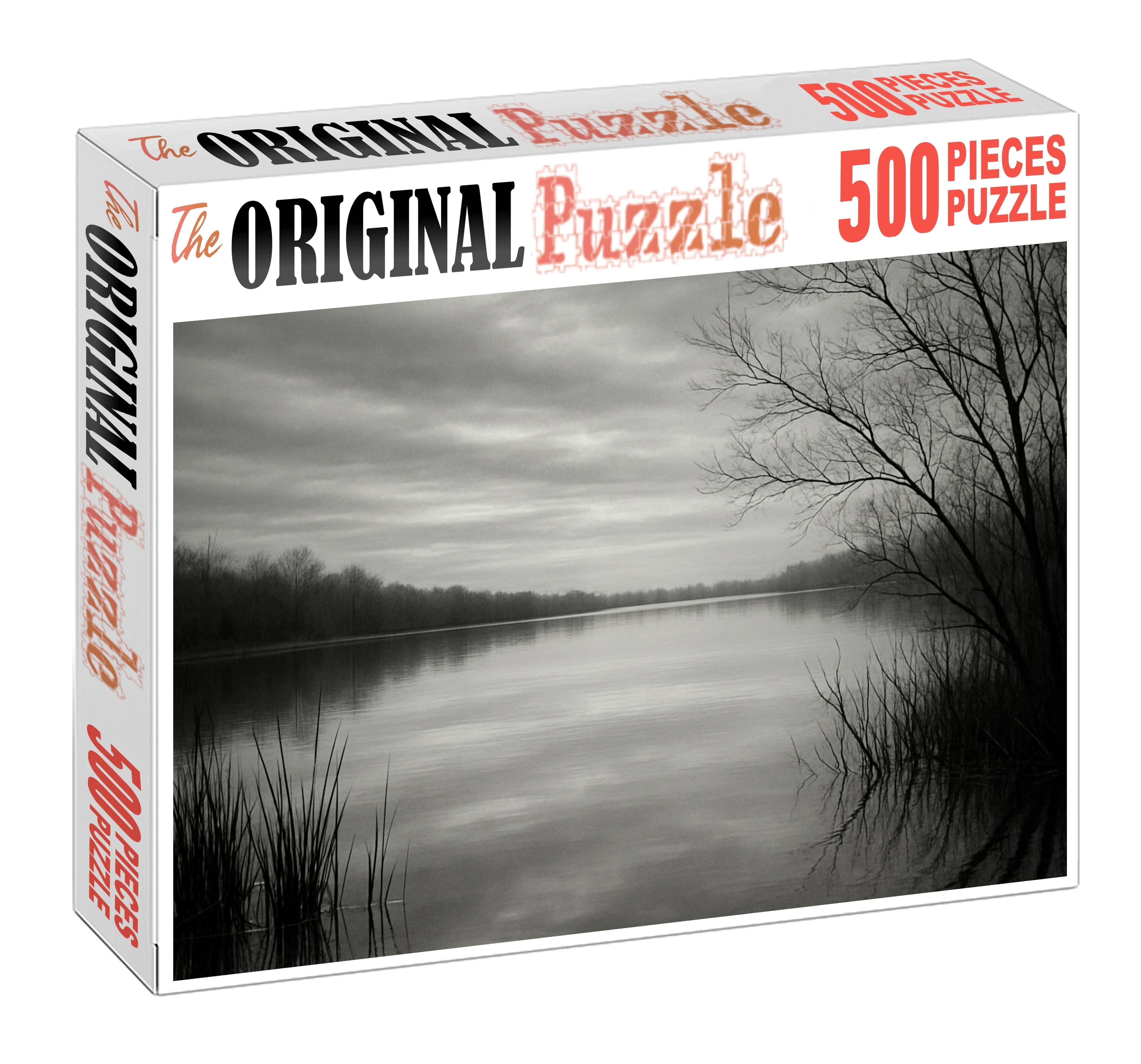 Silver Lake Reflection Premium Puzzle Pieces
