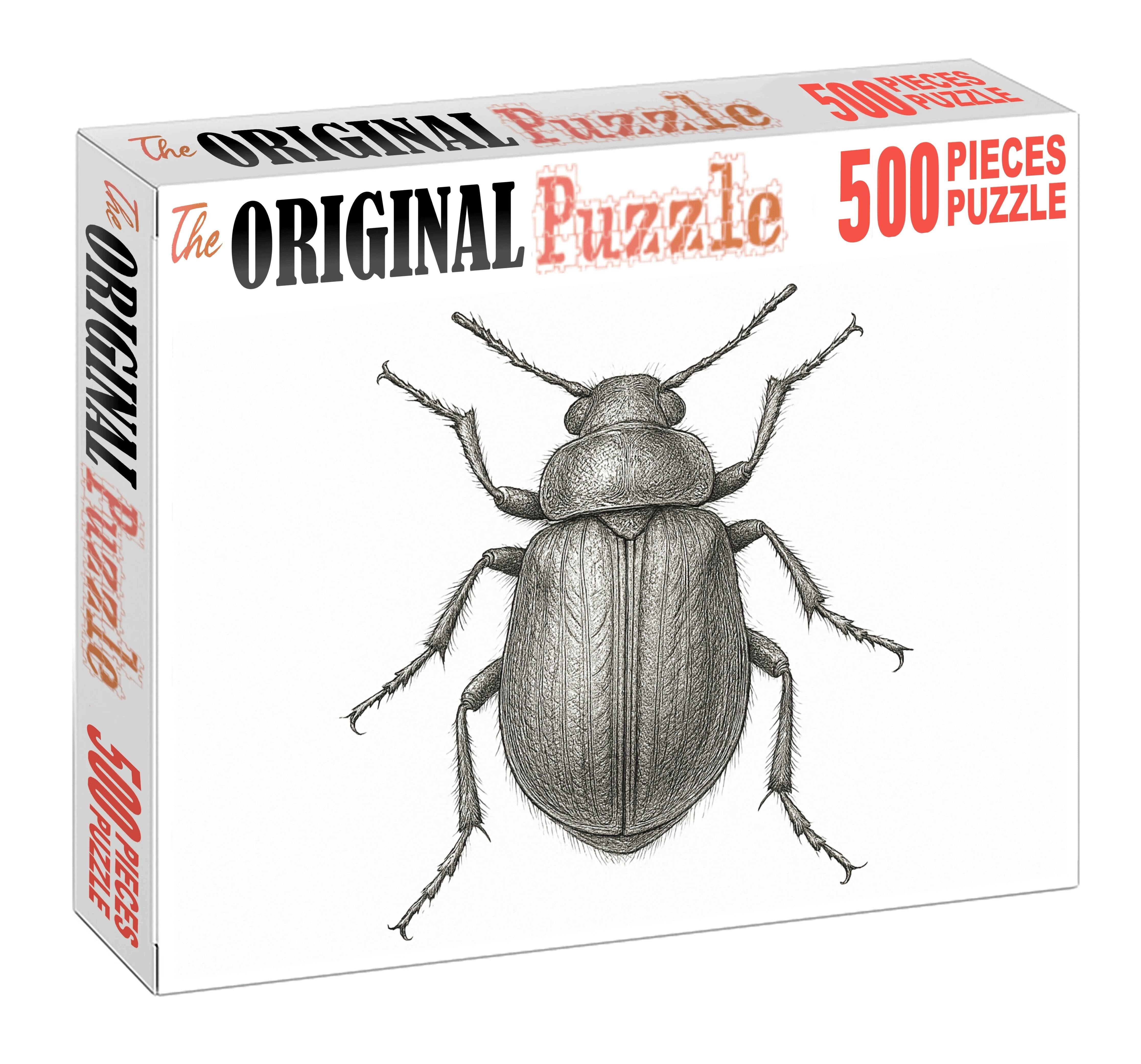 Intricate Insect Anatomy Study Technical Pen Drawing With Fine Detailing Large Format Puzzle