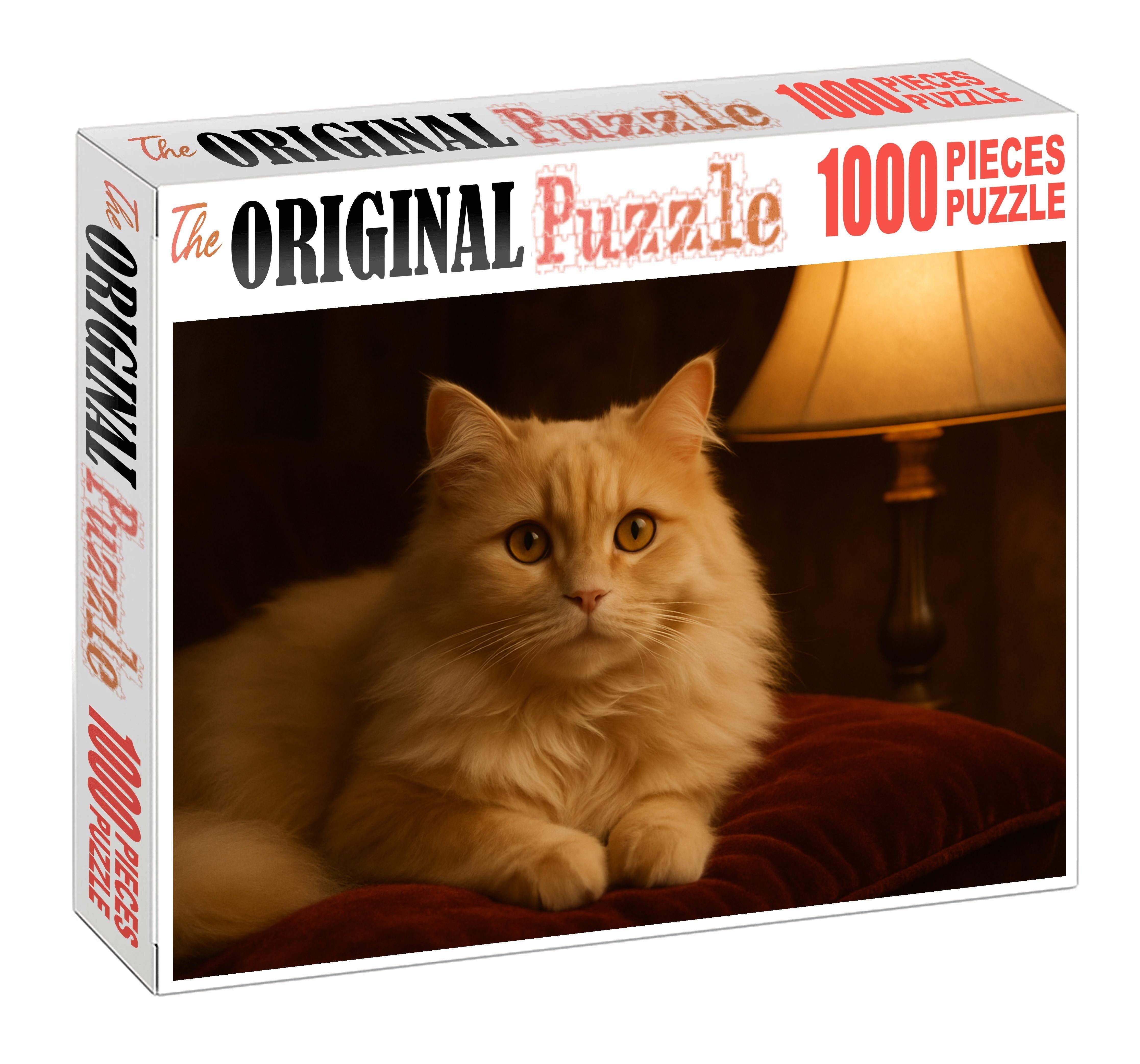 Ivory Velvet Luxurious Cream-colored Longhair With Sweet Nature 20 Piece Puzzle