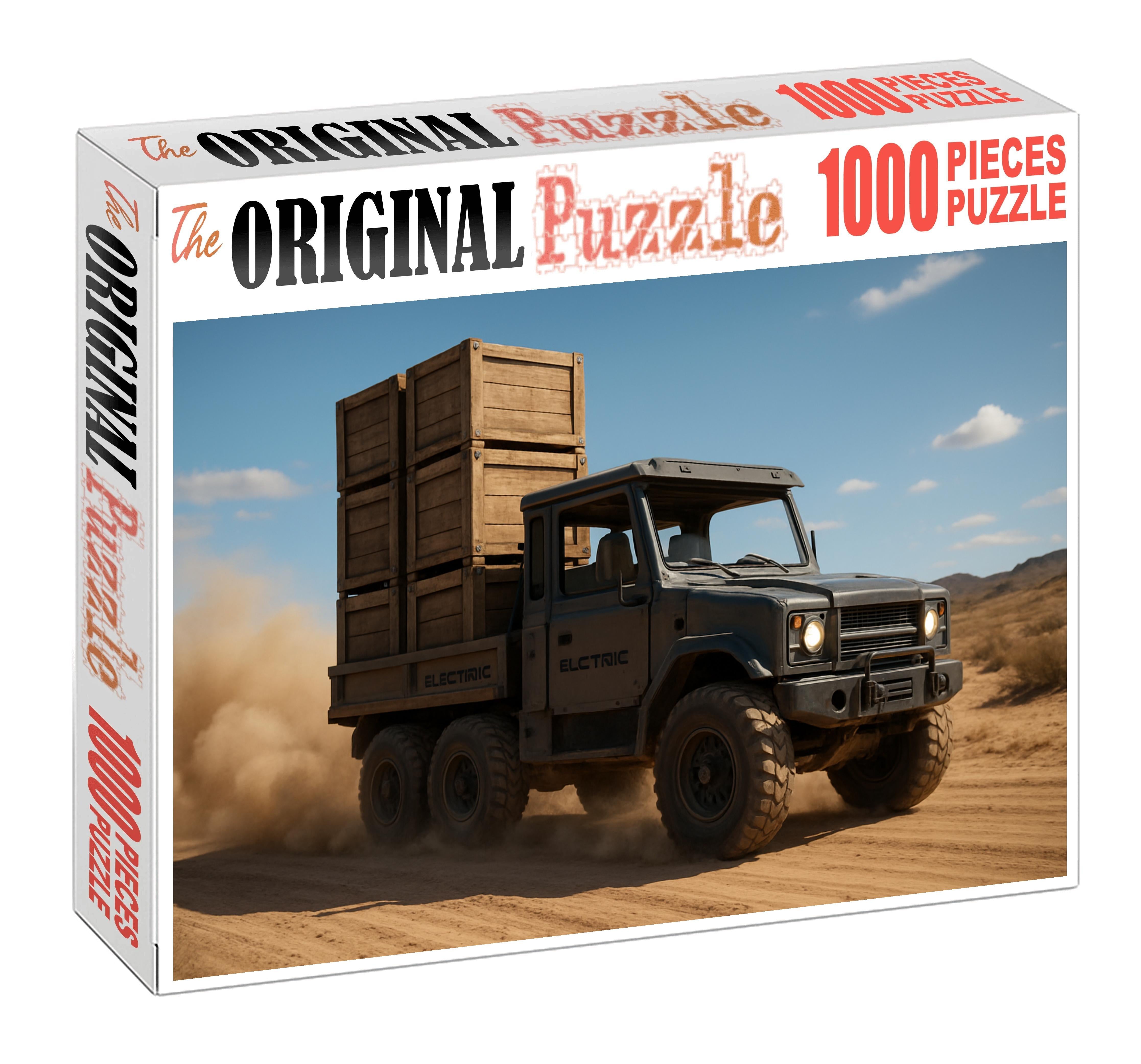 All-terrain Electric Cargo Rover Puzzle For Kids