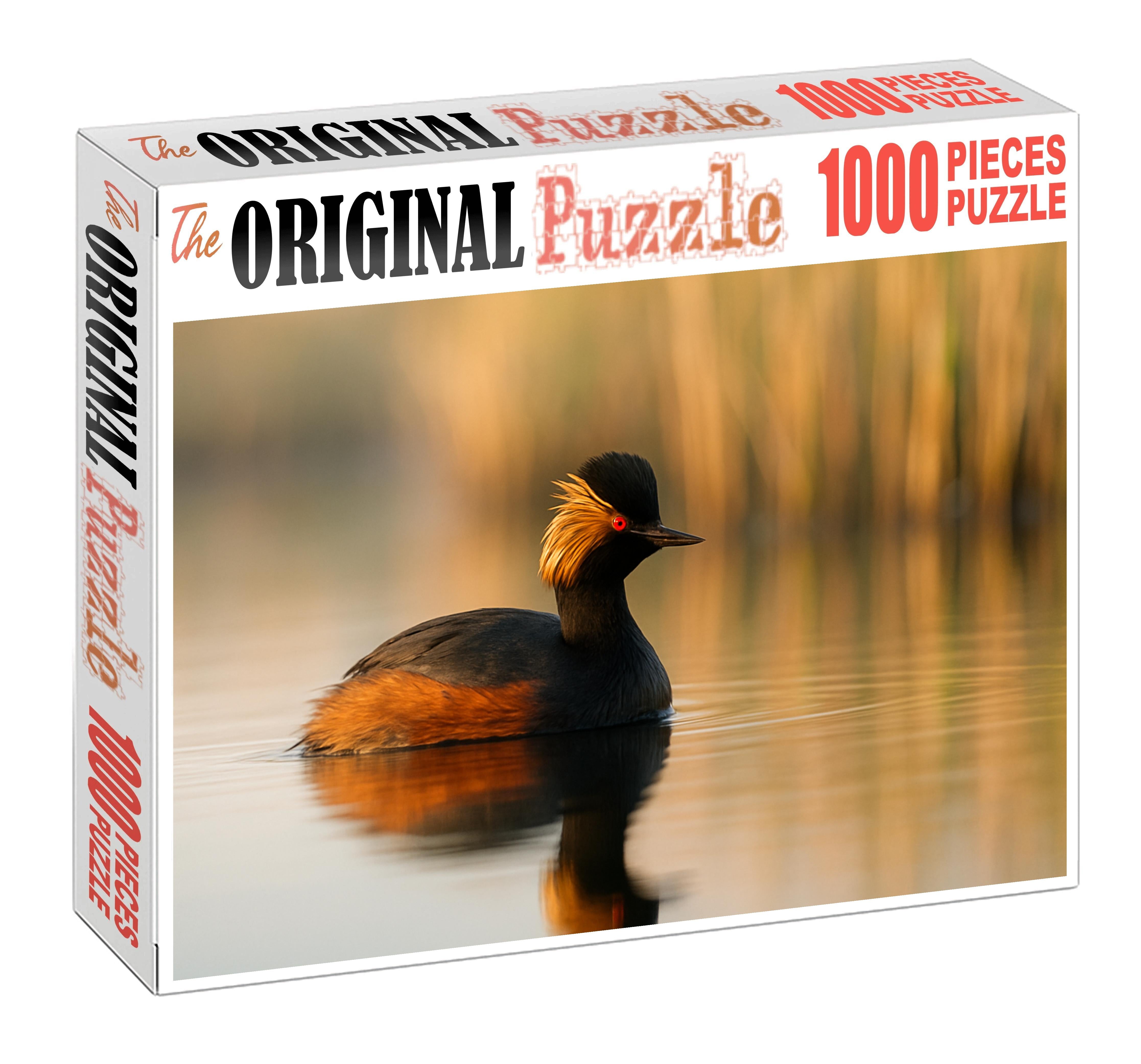 Black-necked Grebe Agile Diver Of Shallow Lakes Puzzle For Kids
