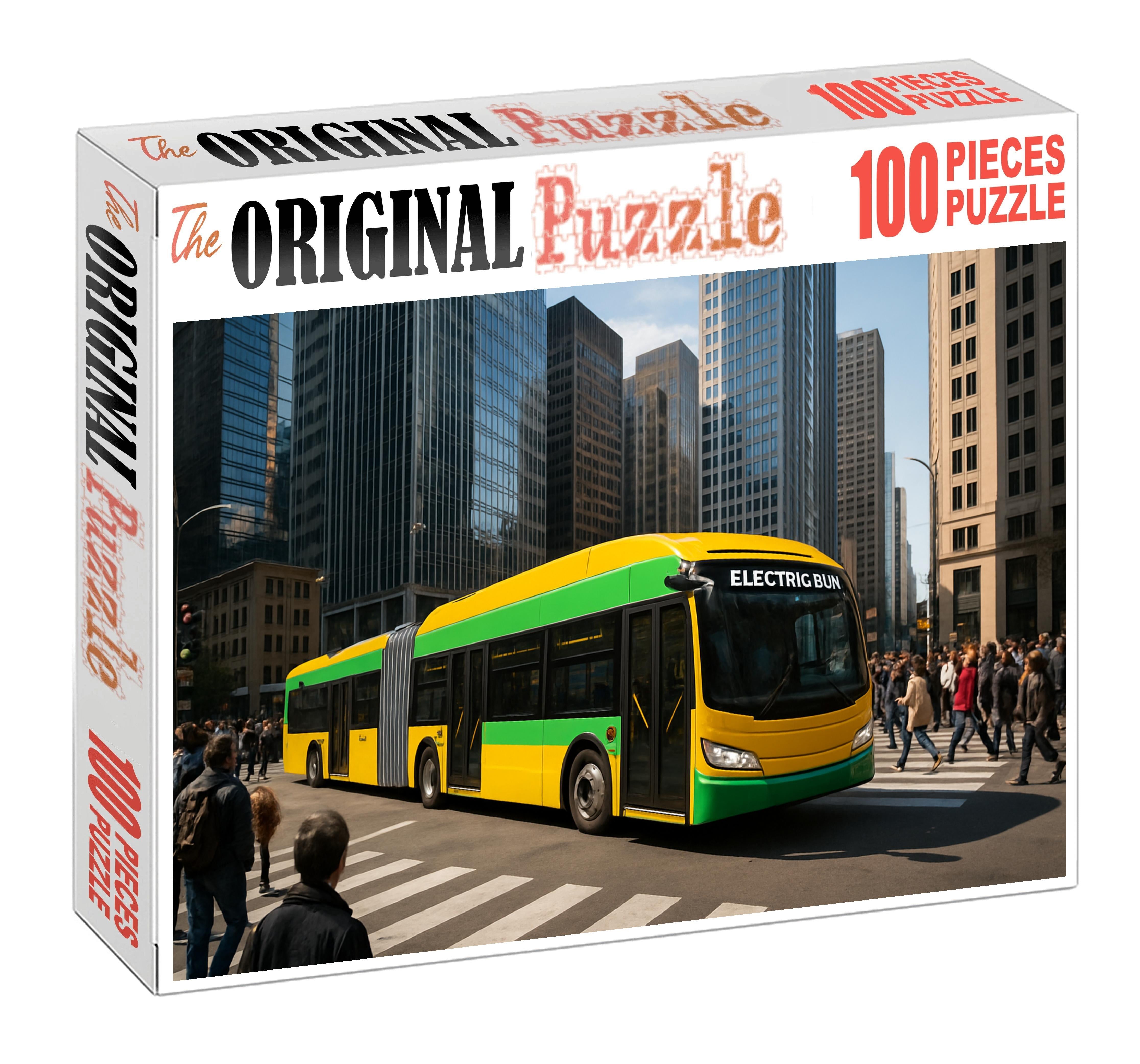 Battery-electric Articulated Bus Puzzle For Kids