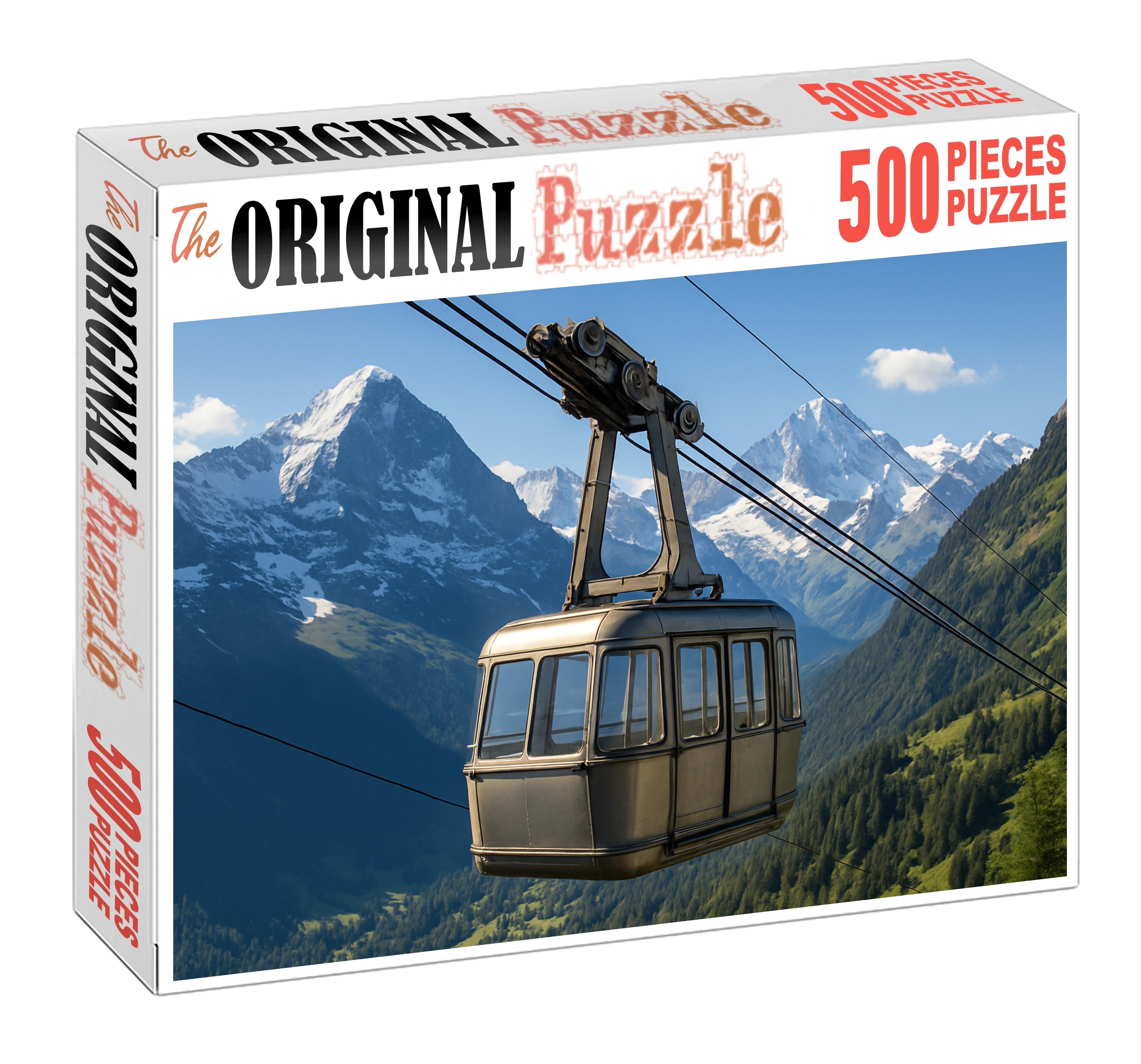 Hybrid Diesel-electric Mountain Cable Car 1000 Piece Puzzle