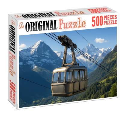Hybrid Diesel-electric Mountain Cable Car 1000 Piece Puzzle