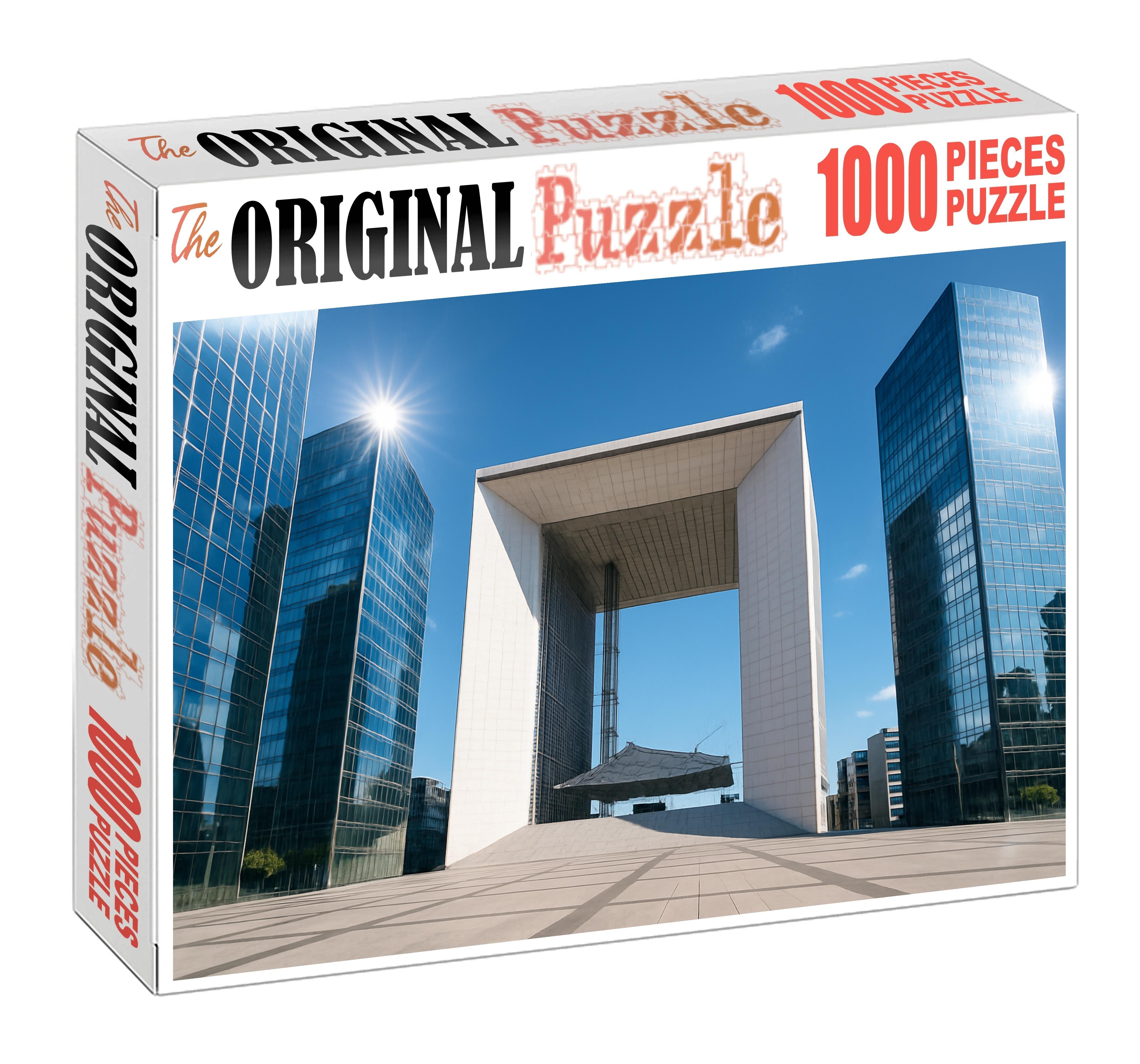 Paris La Dfense Skyline Europes Largest Purpose-built Business District Featuring The Grande Arche And A Sleek High-rise Cluster Unique Puzzle Design