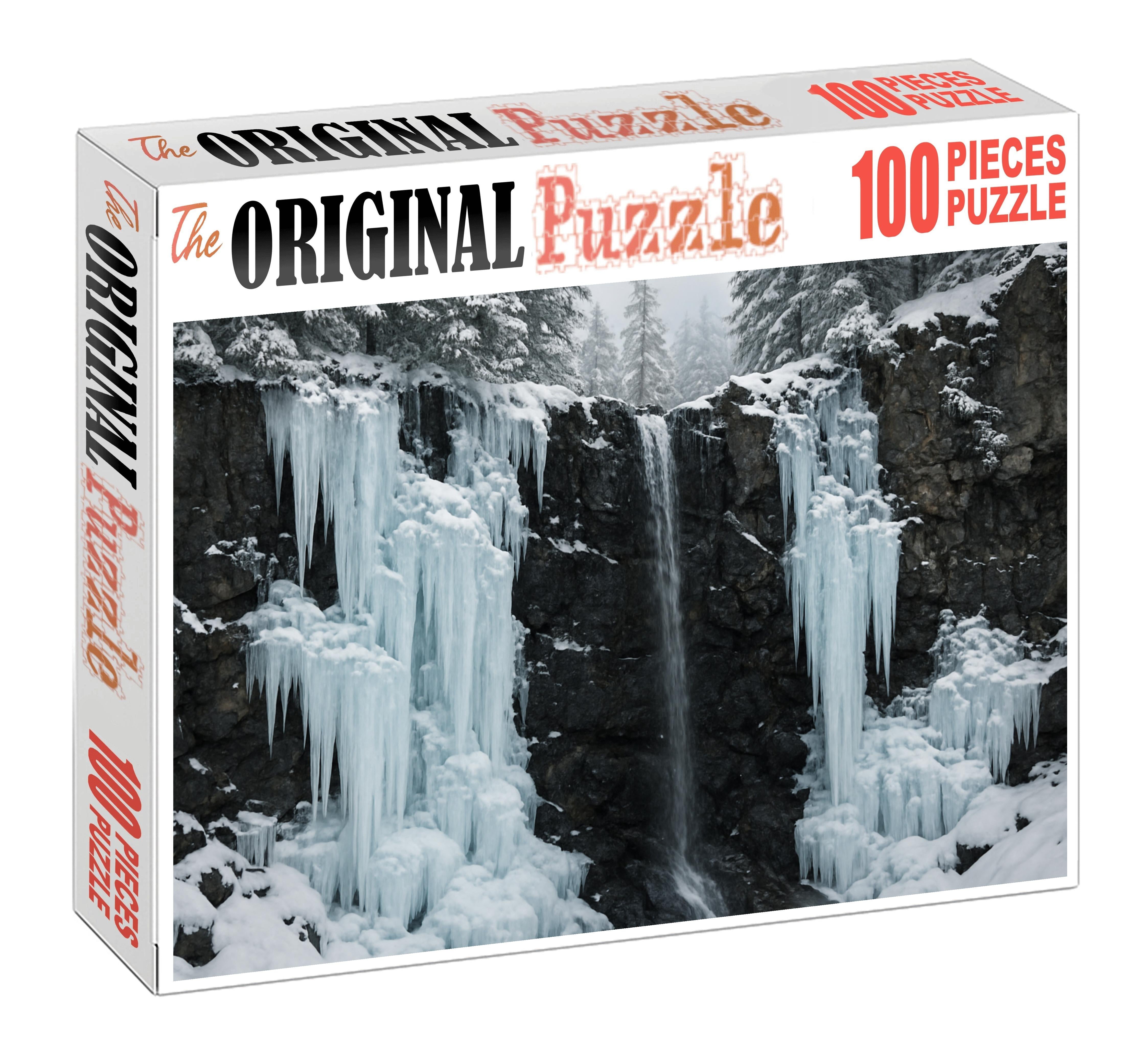 Frozen Sapphire Veil 100 Piece Puzzle