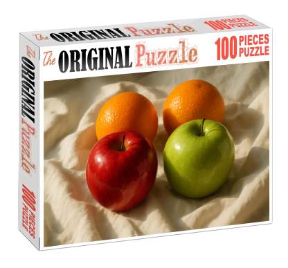 Still Life With Apples And Oranges Mini Puzzle