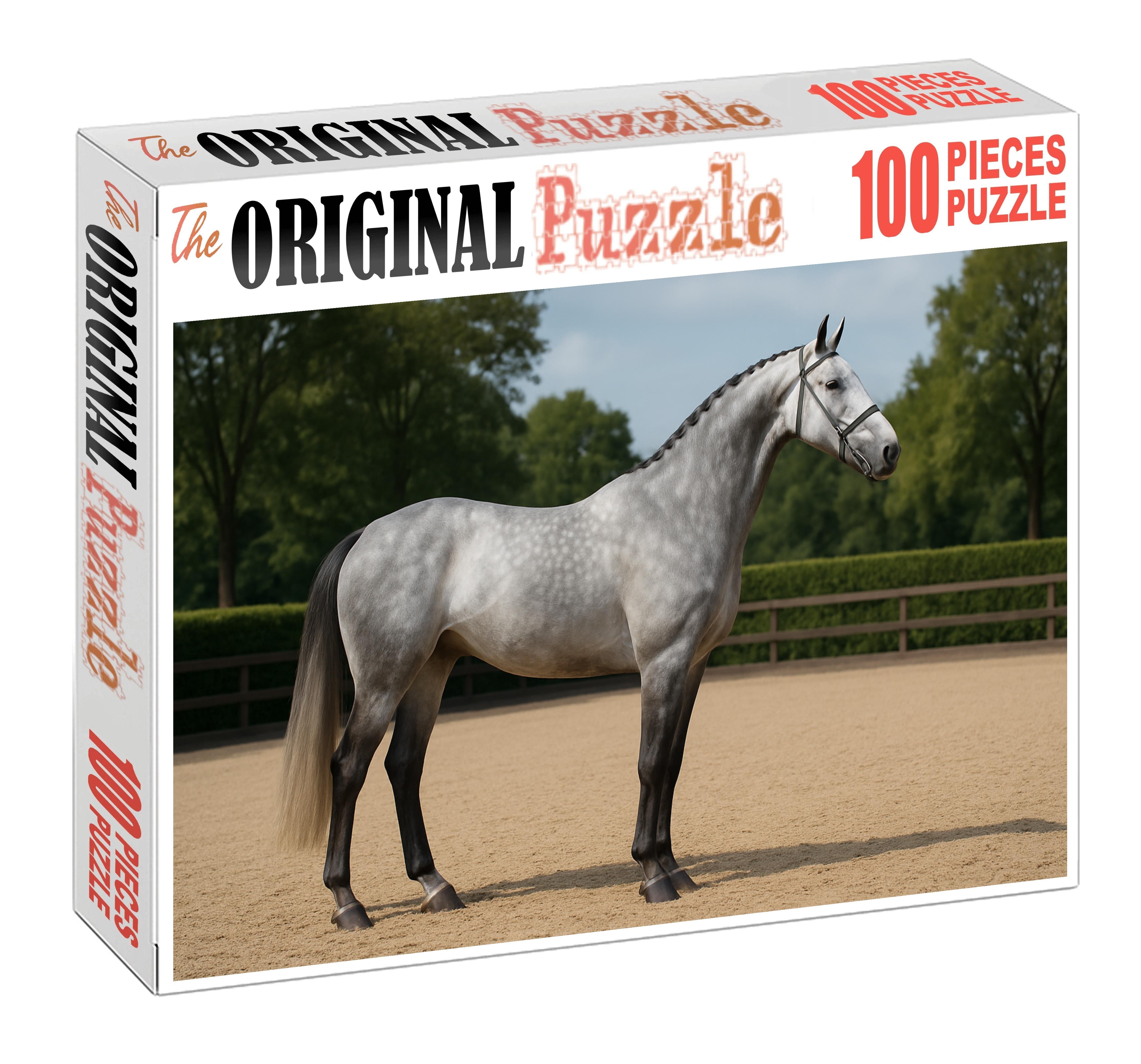 Silver Comet Sleek Gray Warmblood With Poised Presence 500 Piece Puzzle