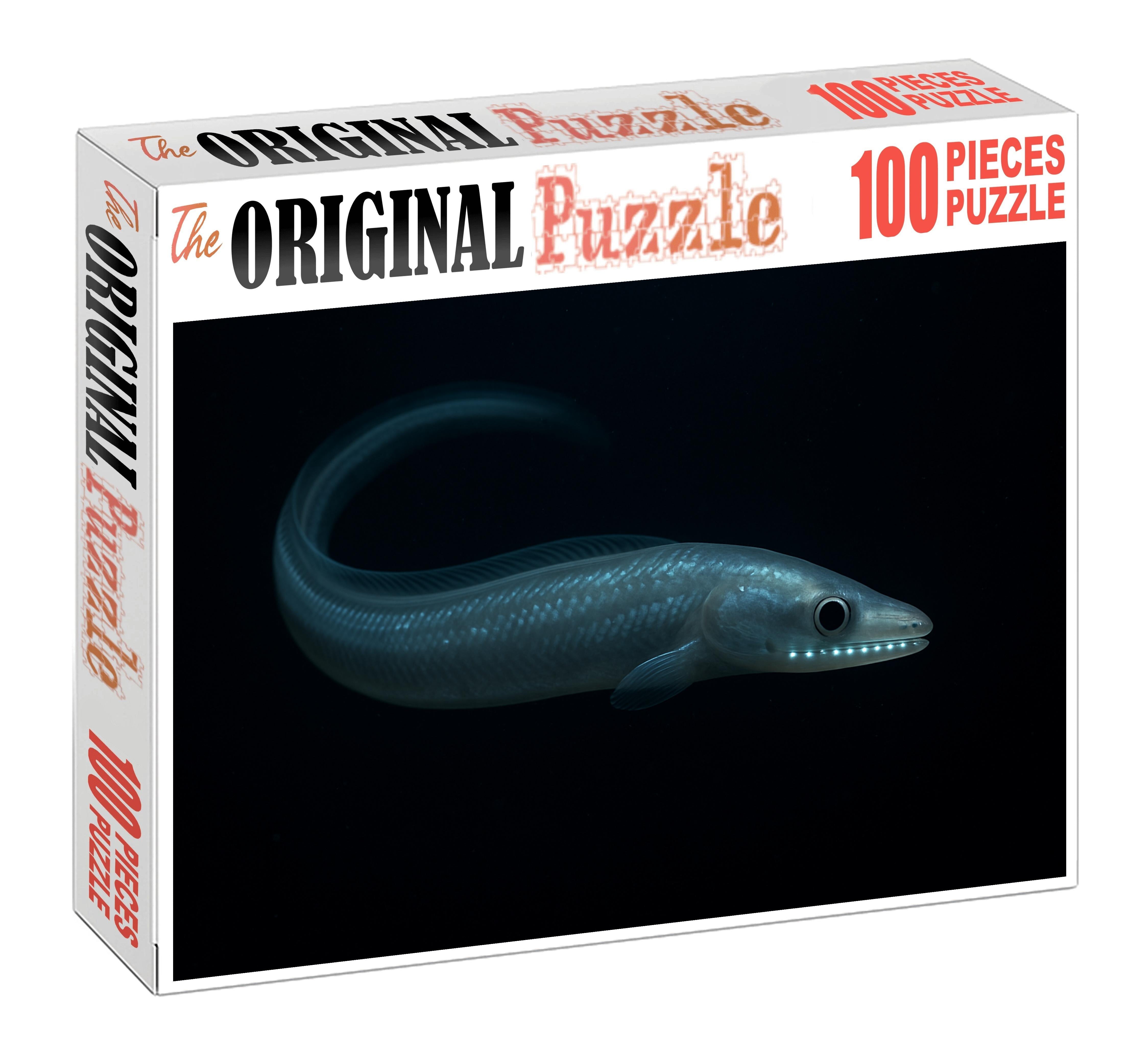 Pearl-scaled Abyssal Eel Deep Ocean Predator With Translucent Body Puzzle Fun
