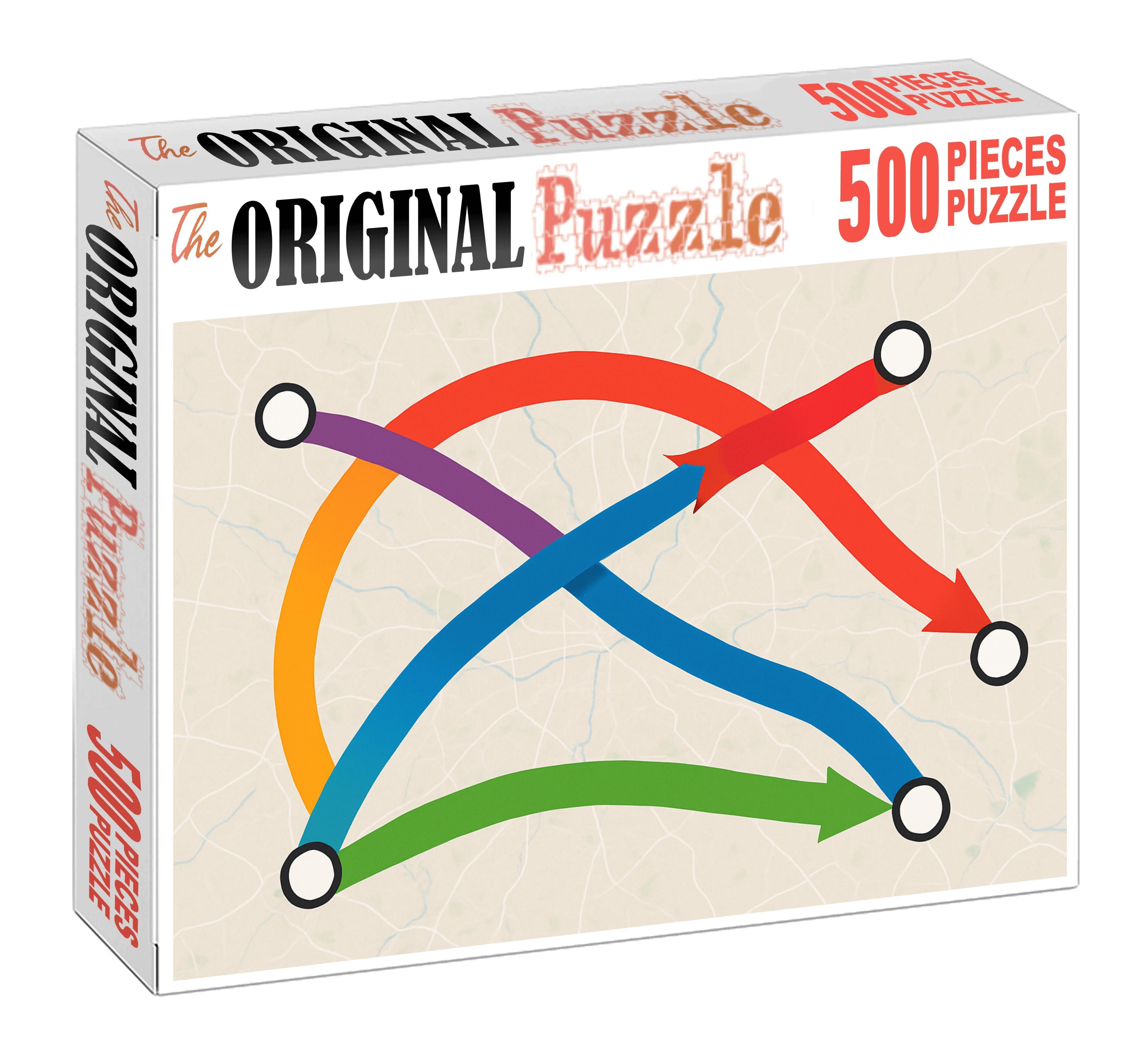 Linear Infrastructure Flow Map 300 Piece Puzzle