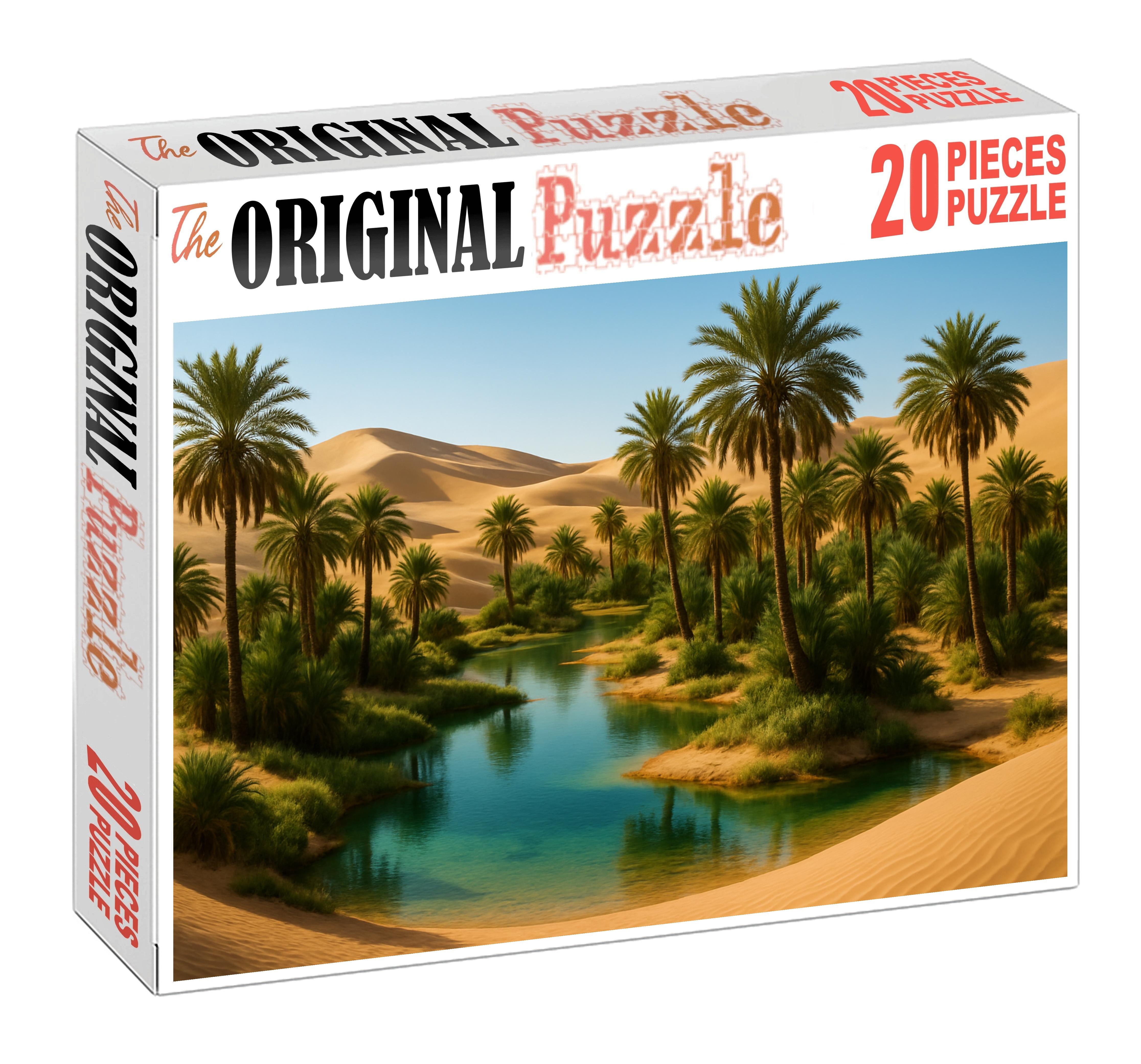 Hidden Oasis Haven Verdant Palm Refuge In Golden Sands Easy Puzzles