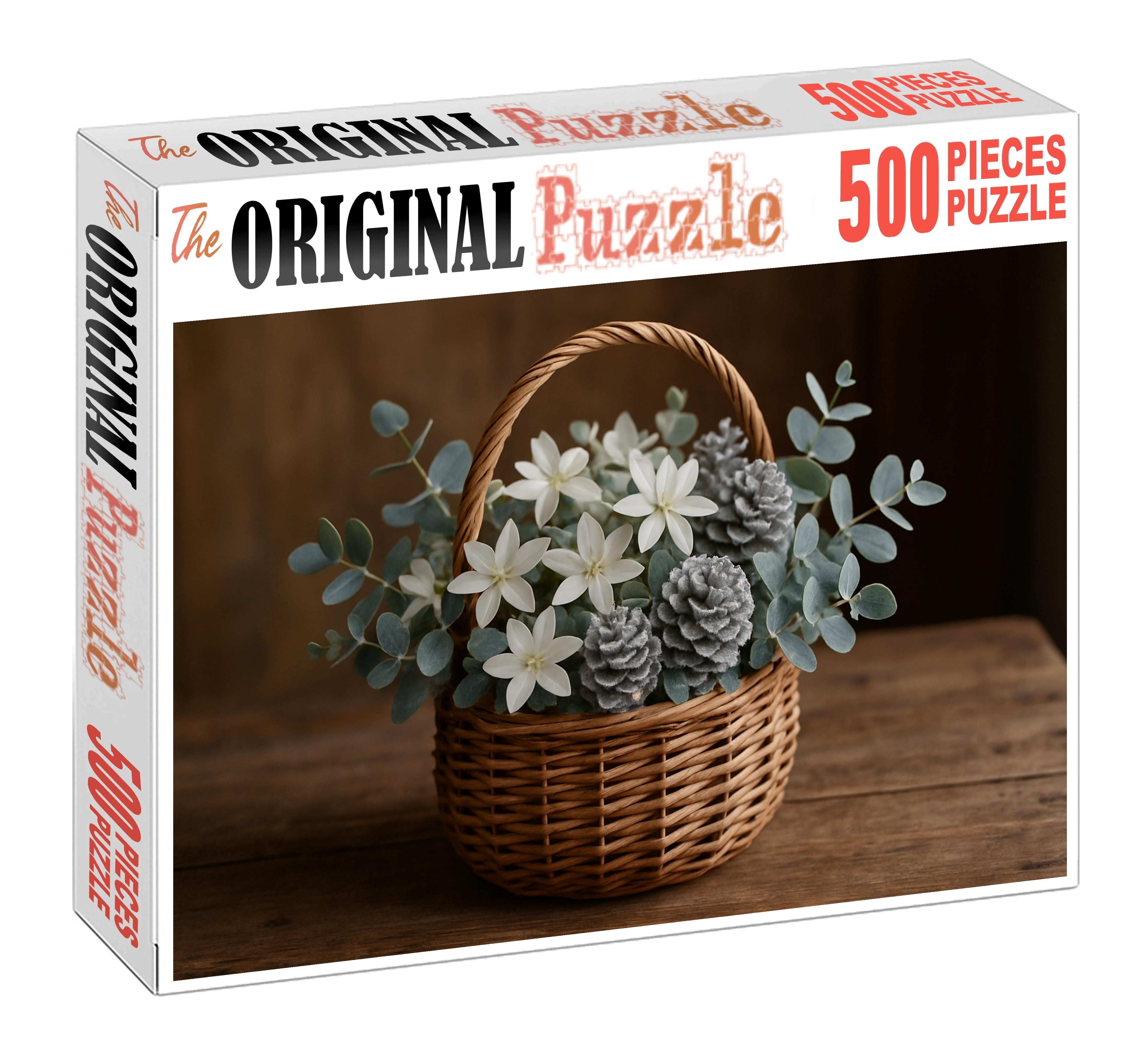 Frost-kissed Winter Basket Puzzle Collection