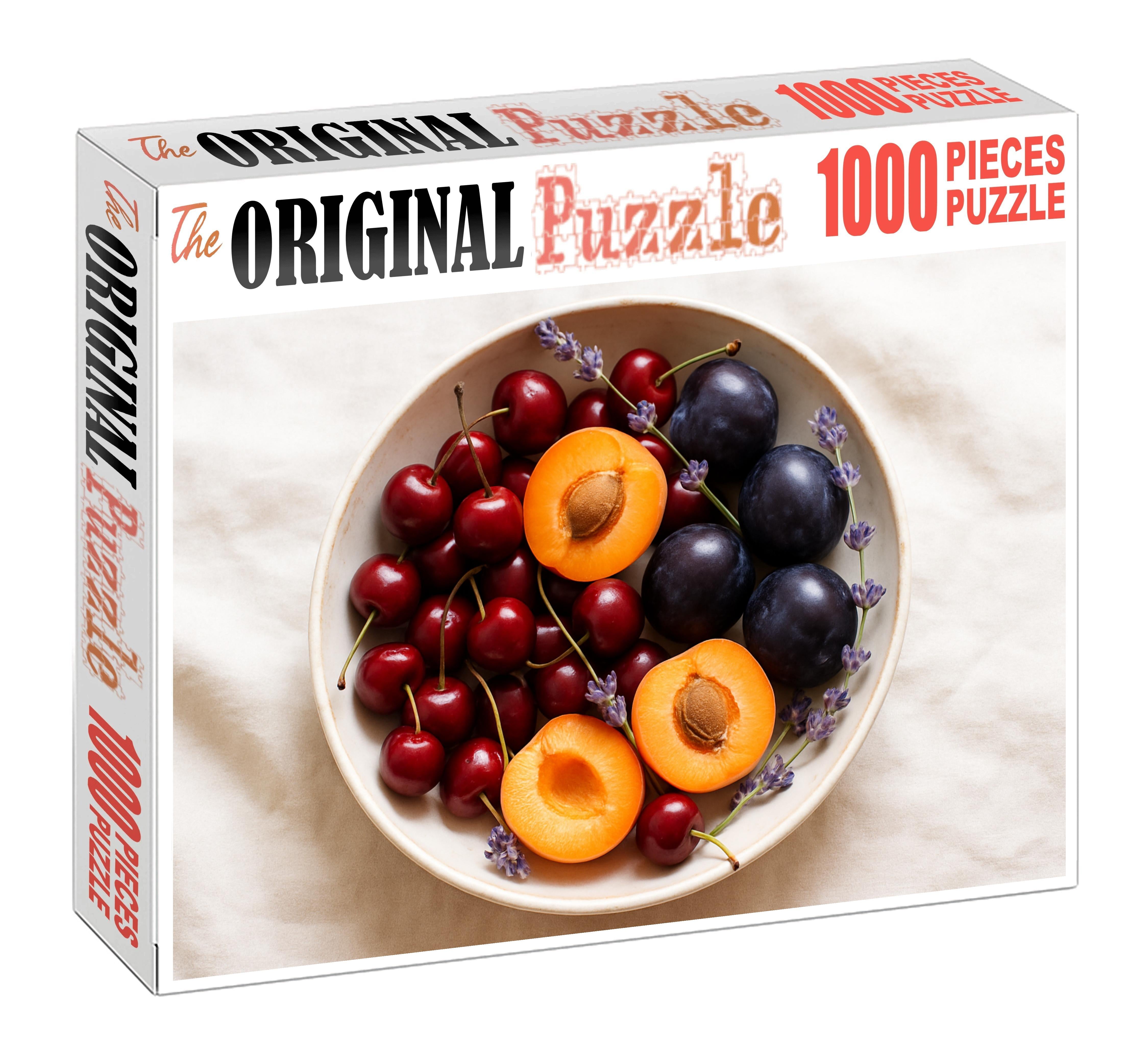 Berry And Stone Fruit Harmony Cherries Apricots And Black Plums 20 Piece Puzzle