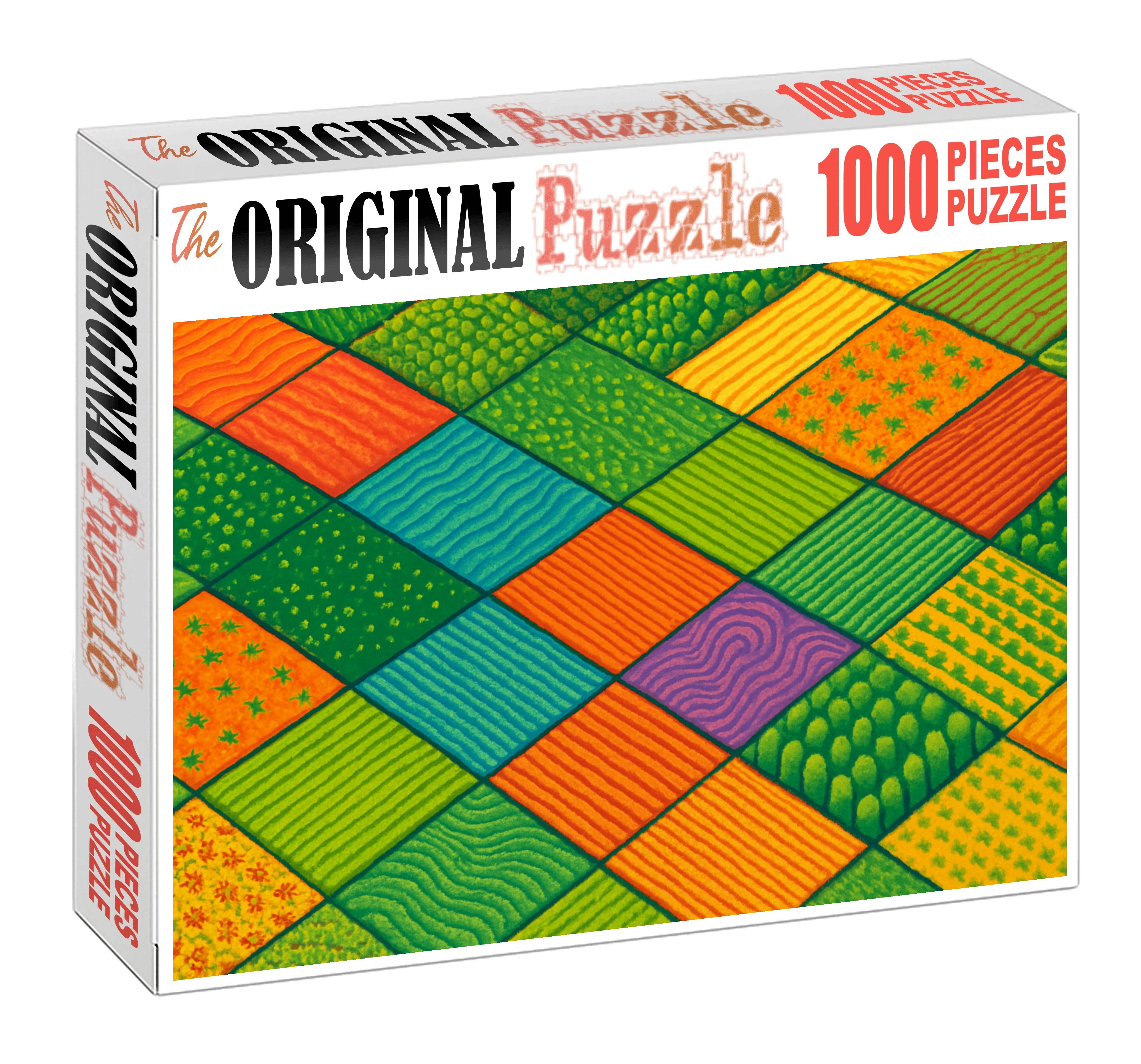 Agricultural Crop Pattern Mosaic 500 Piece Puzzle