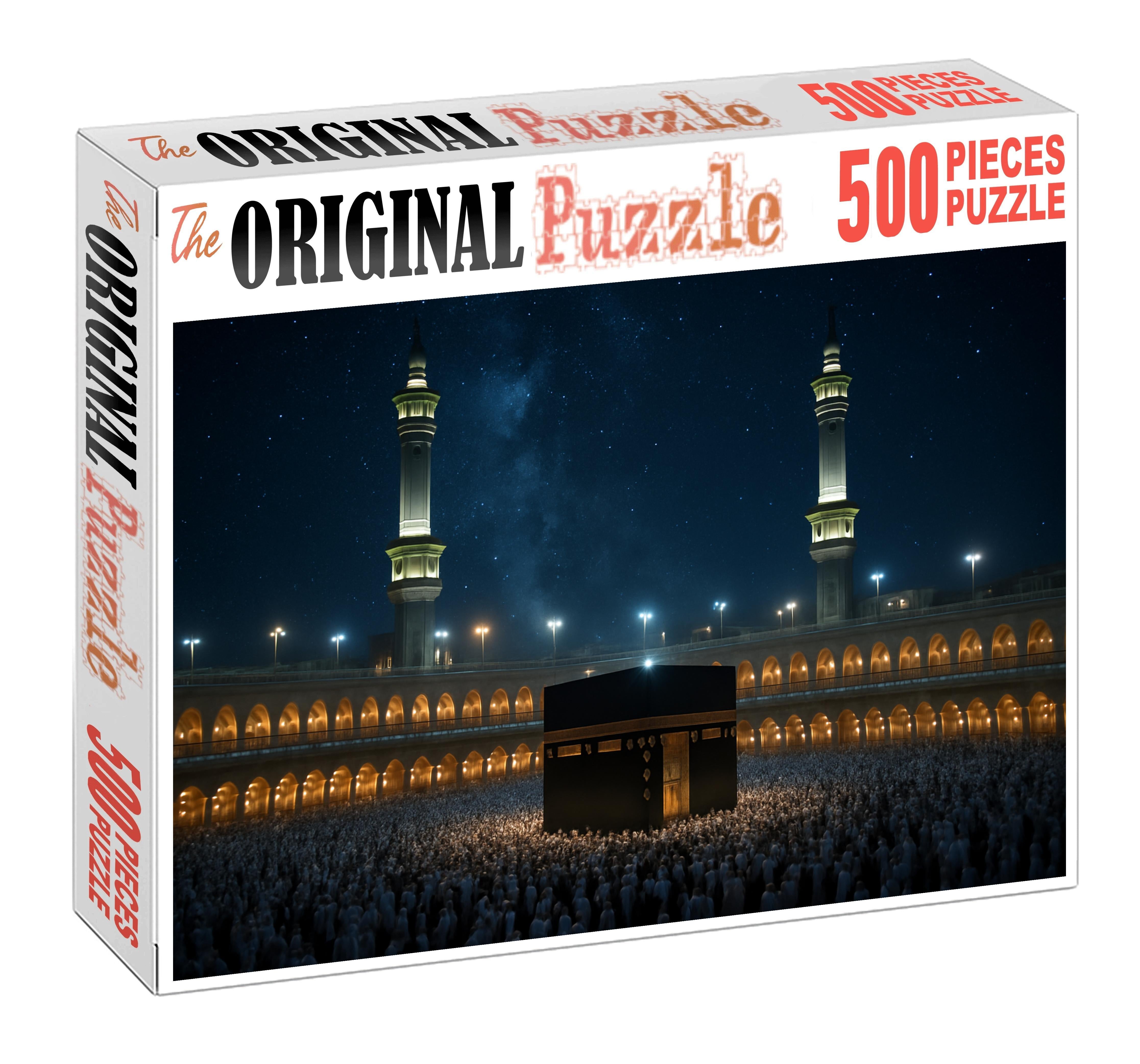 Masjid Al-haram Mecca Saudi Arabia Recognized By 9095 Globally As Islams Holiest Mosque Unique Puzzle Design