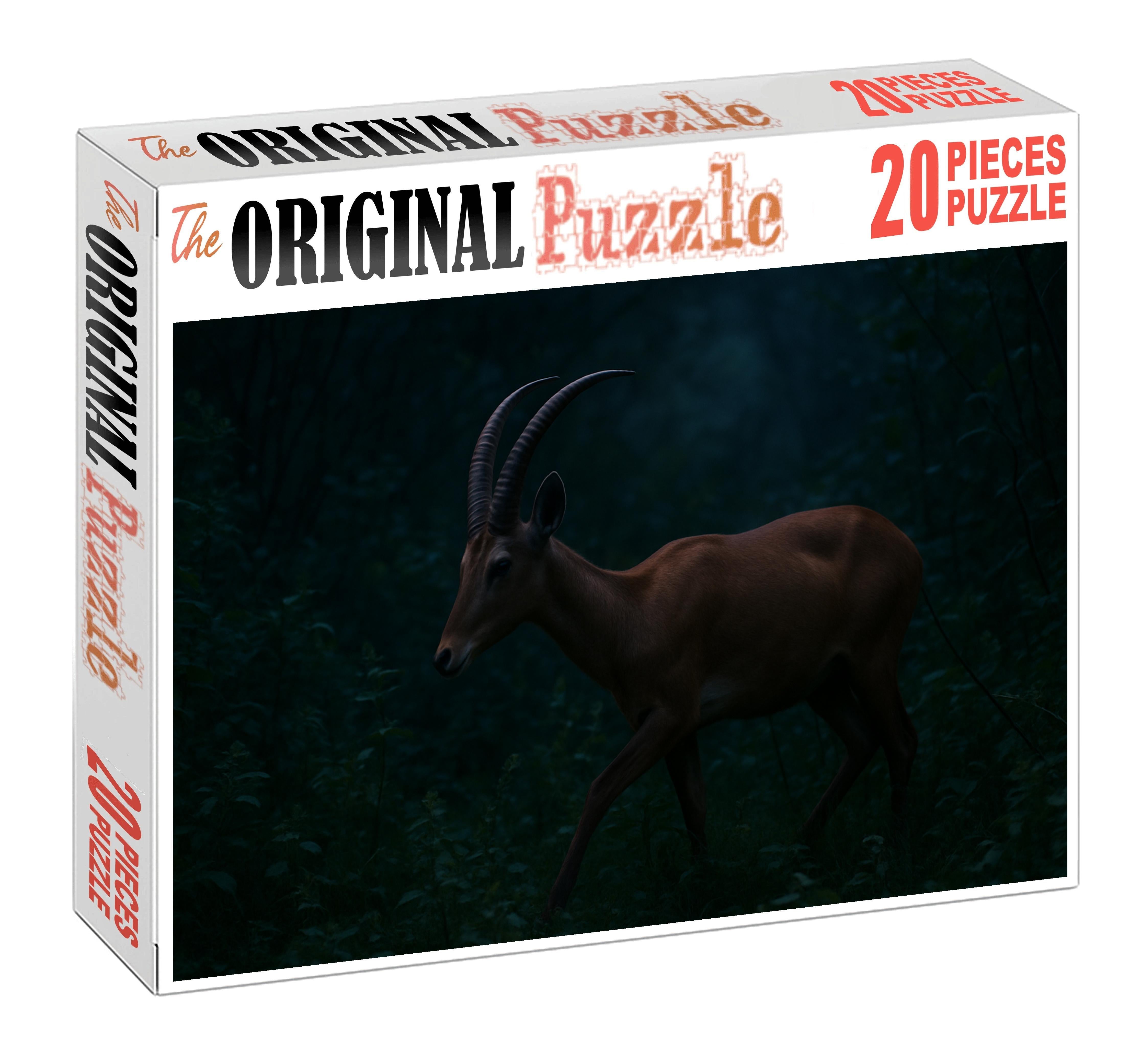 Duskhorn Stalker Agile Predator With Curved Horns And Stealthy Prowess 200 Piece Puzzle