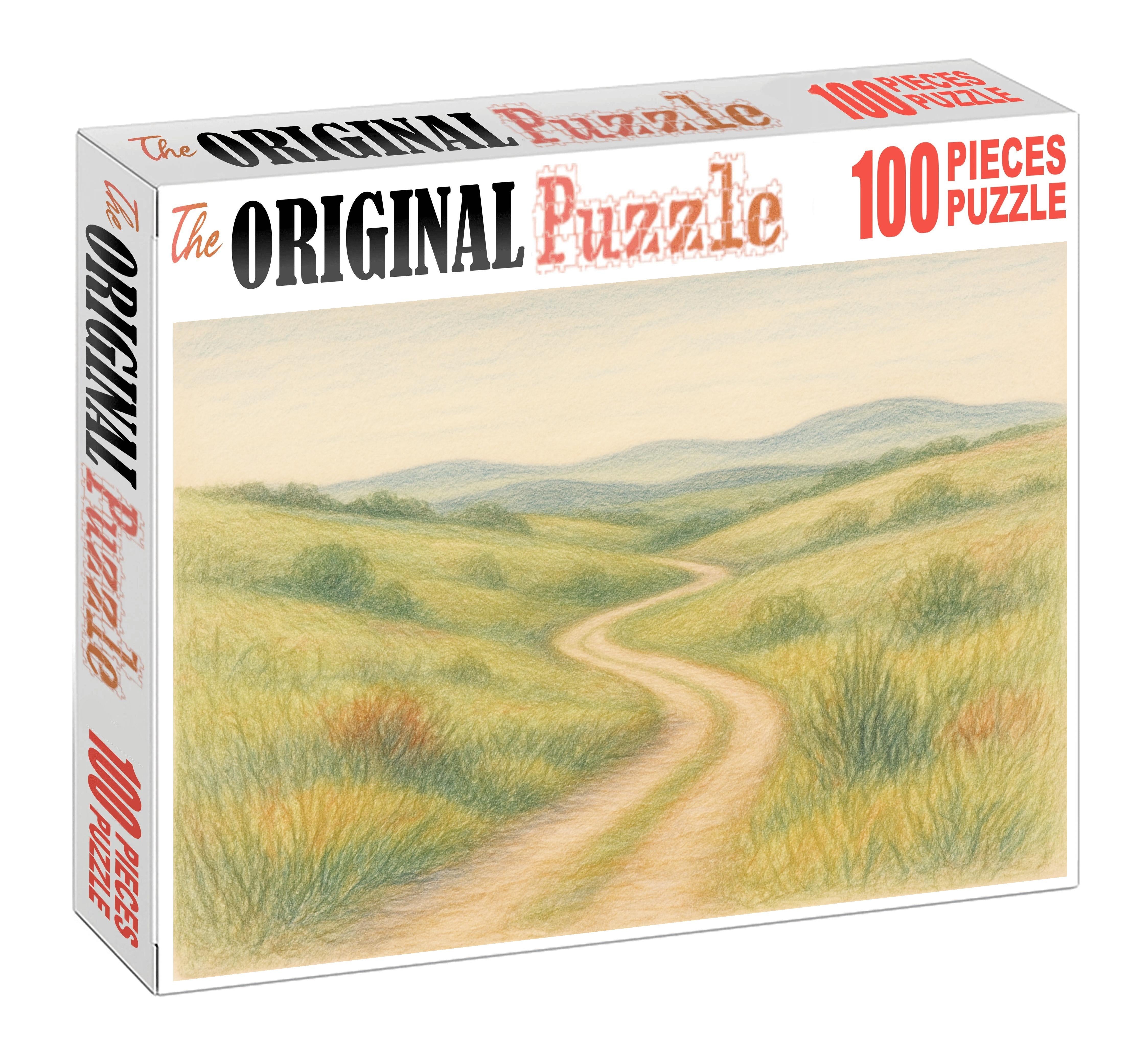 Quiet Countryside Path Fine Colored Pencil With Layered Texture Puzzle Challenge