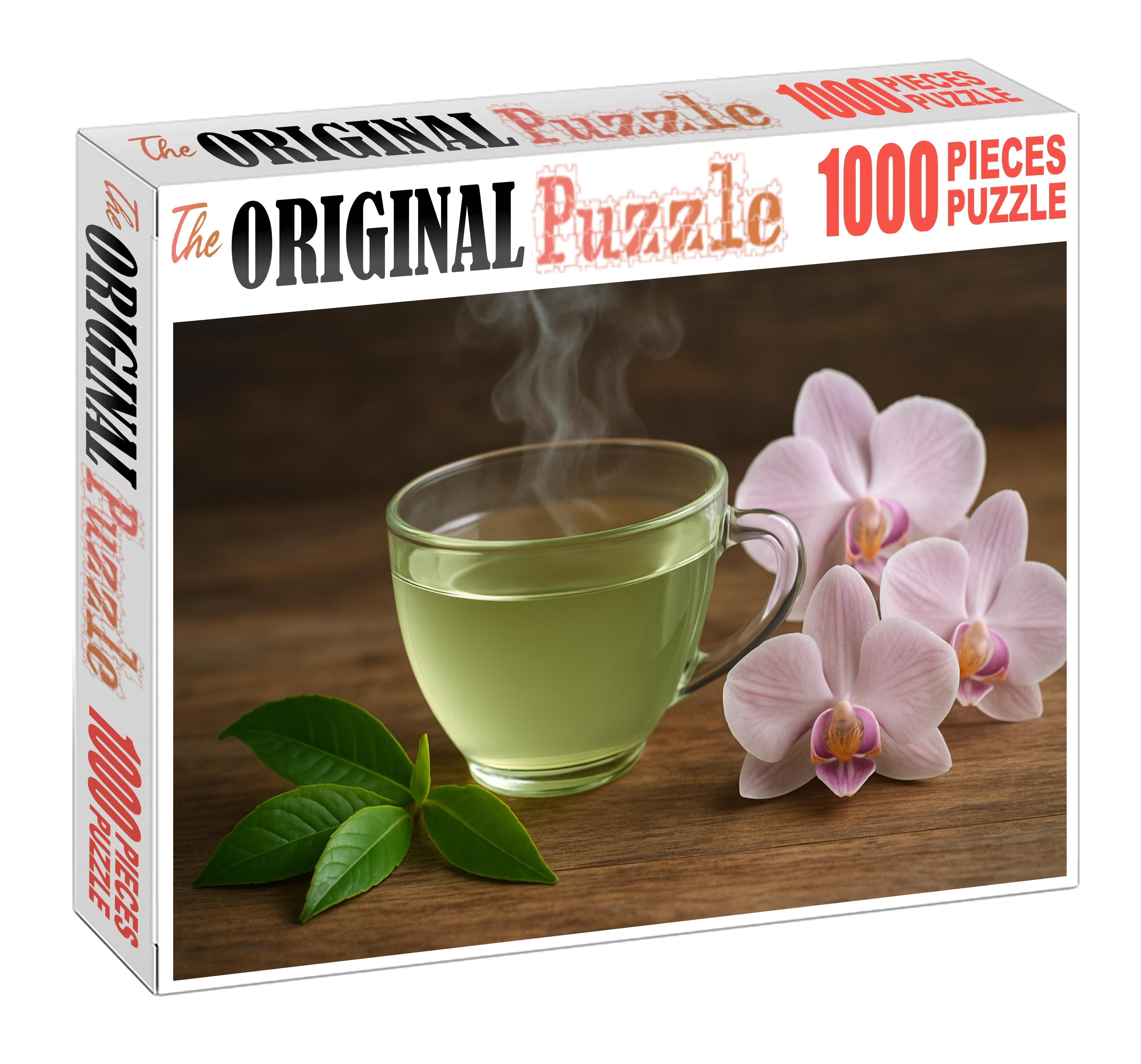 Emerald Mist Sencha Unique Puzzle Design