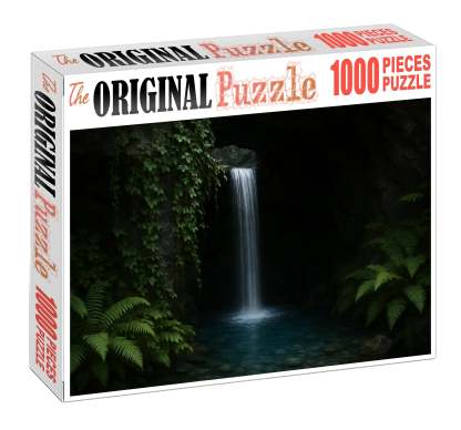 Hidden Sapphire Grotto Custom Jigsaw Puzzle