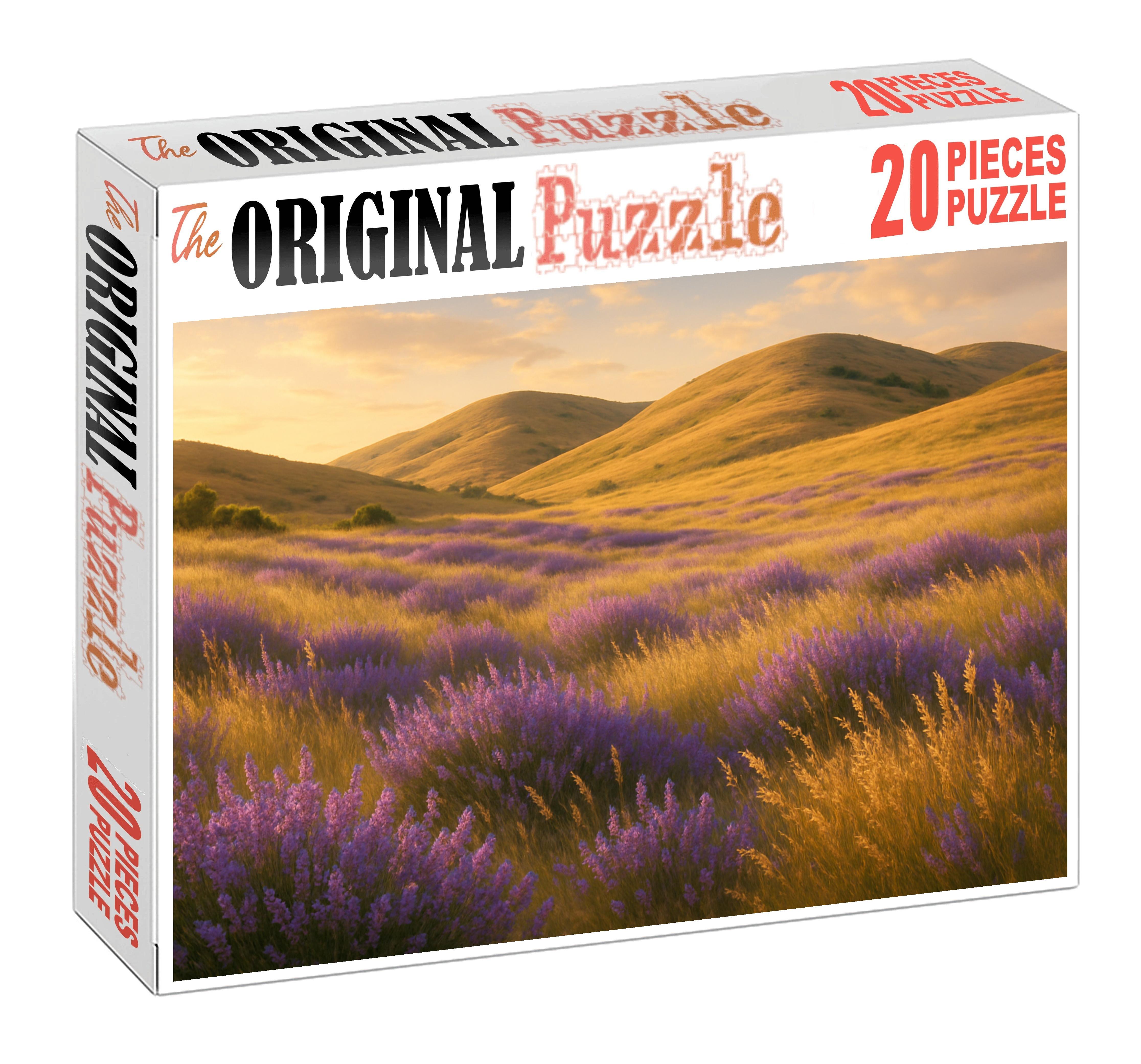 Lavender Meadow Glow Premium Puzzle Pieces