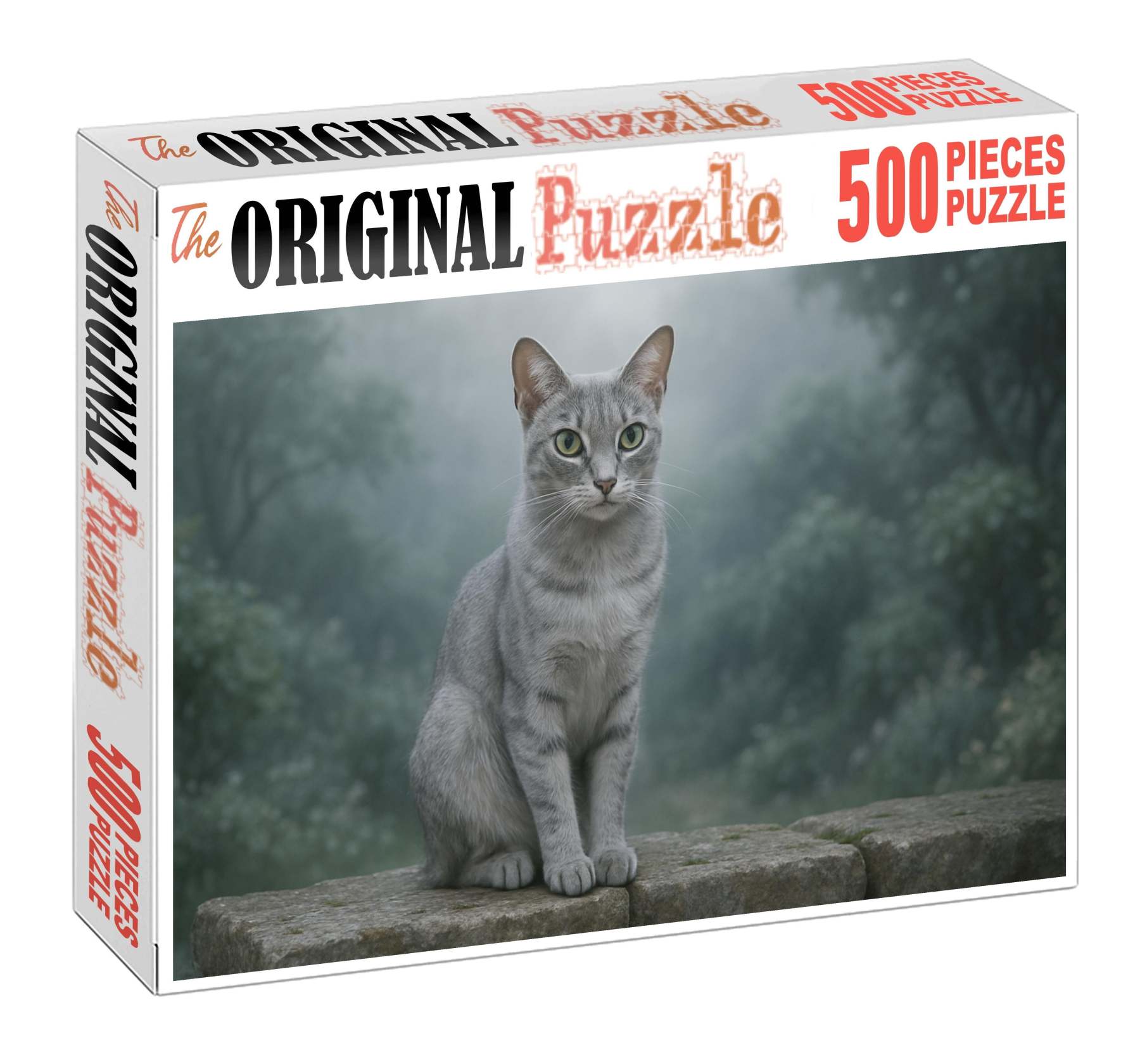 Silver Shadow Sleek Silver Coat With Calm Vigilance Puzzle Fun