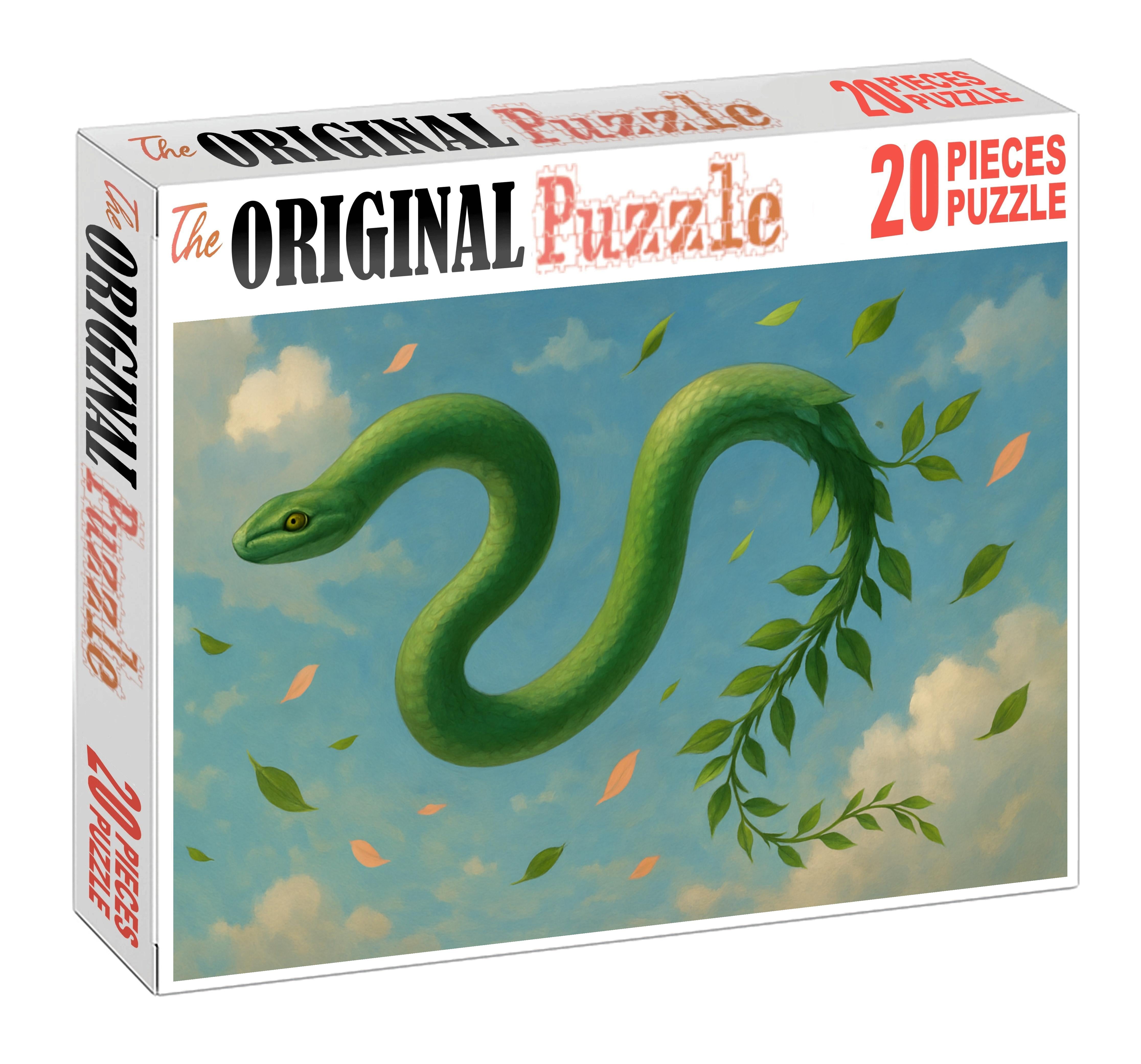 Galevine Serpent Slender Wind Serpent With Vining Leaf Tail Large Format Puzzle