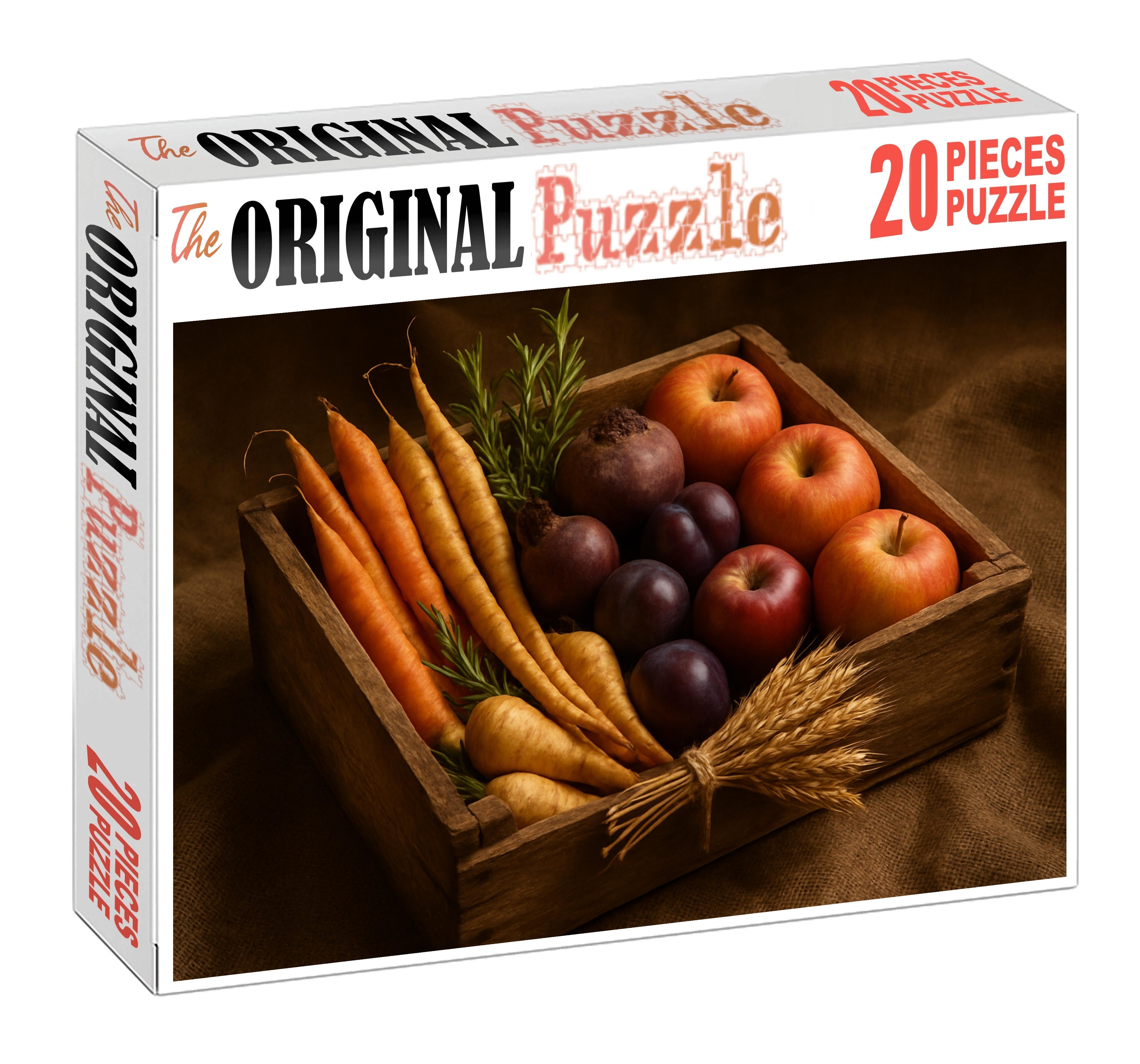 Harvest Festival Scene Display Of Root Vegetables And Autumn Fruits 500 Piece Puzzle