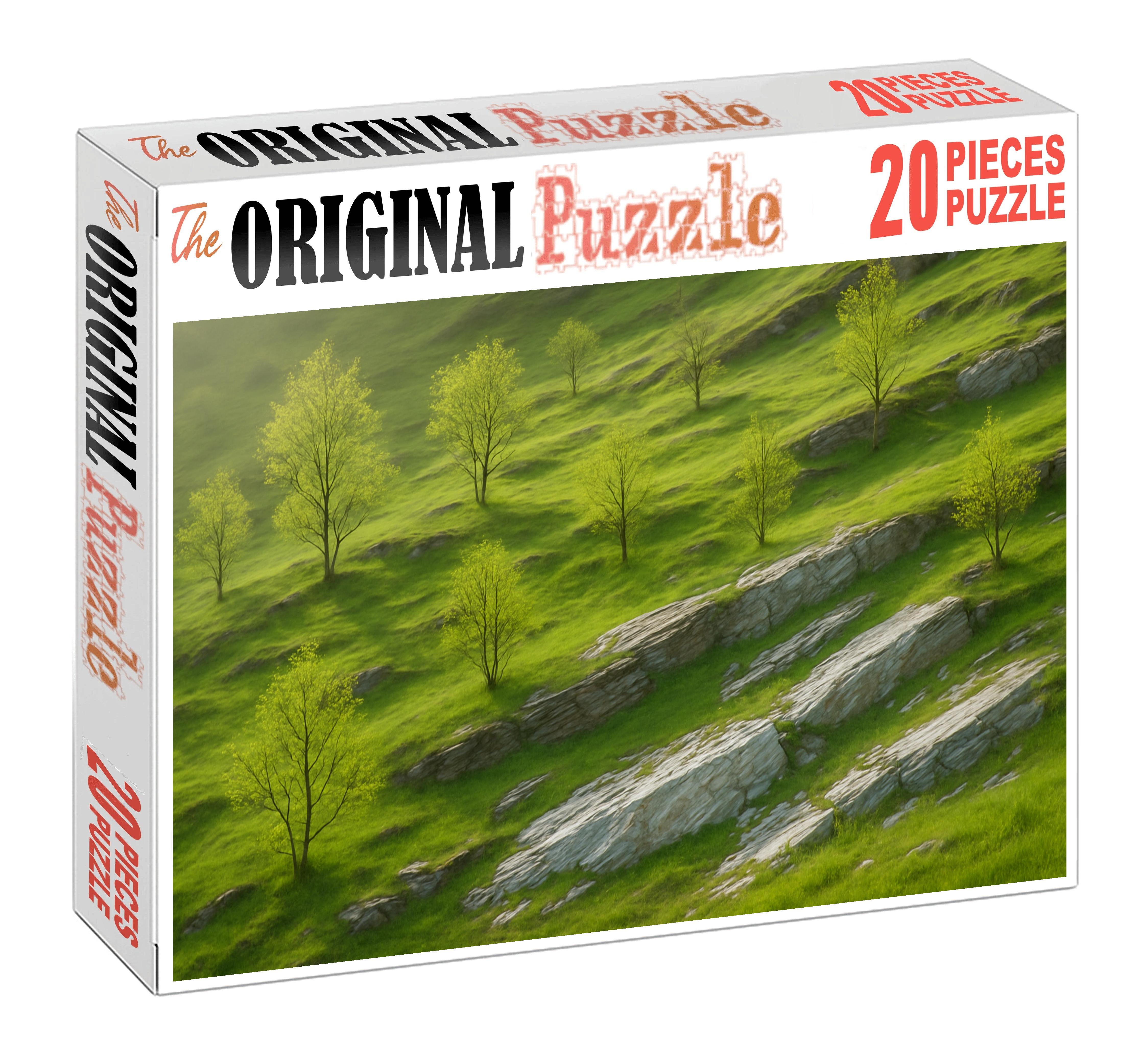 Emerald Slopes In Early Spring Mini Puzzle