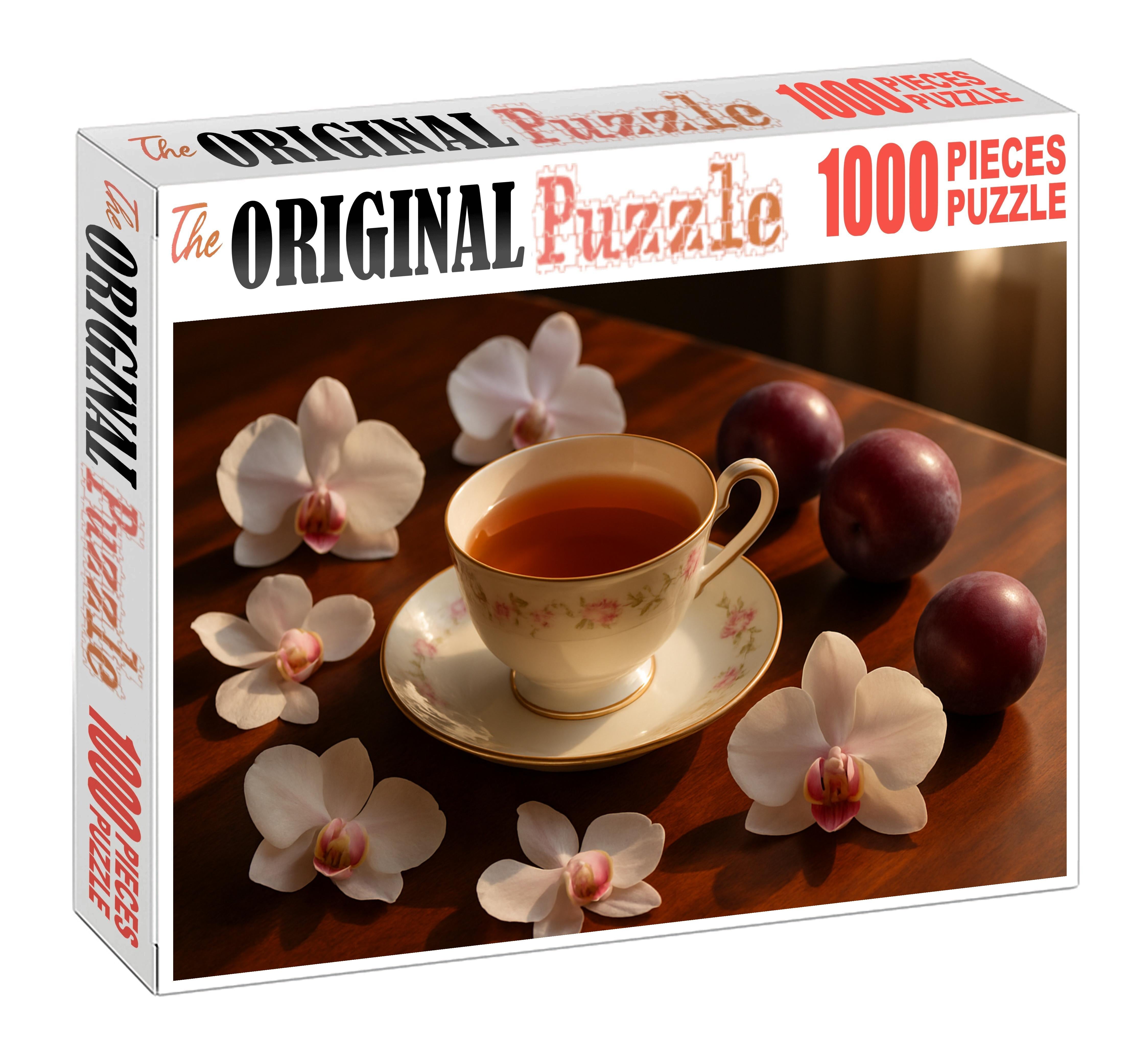 Silent Orchid Fragrant Black Tea With Orchid Blossom And Plum 200 Piece Puzzle