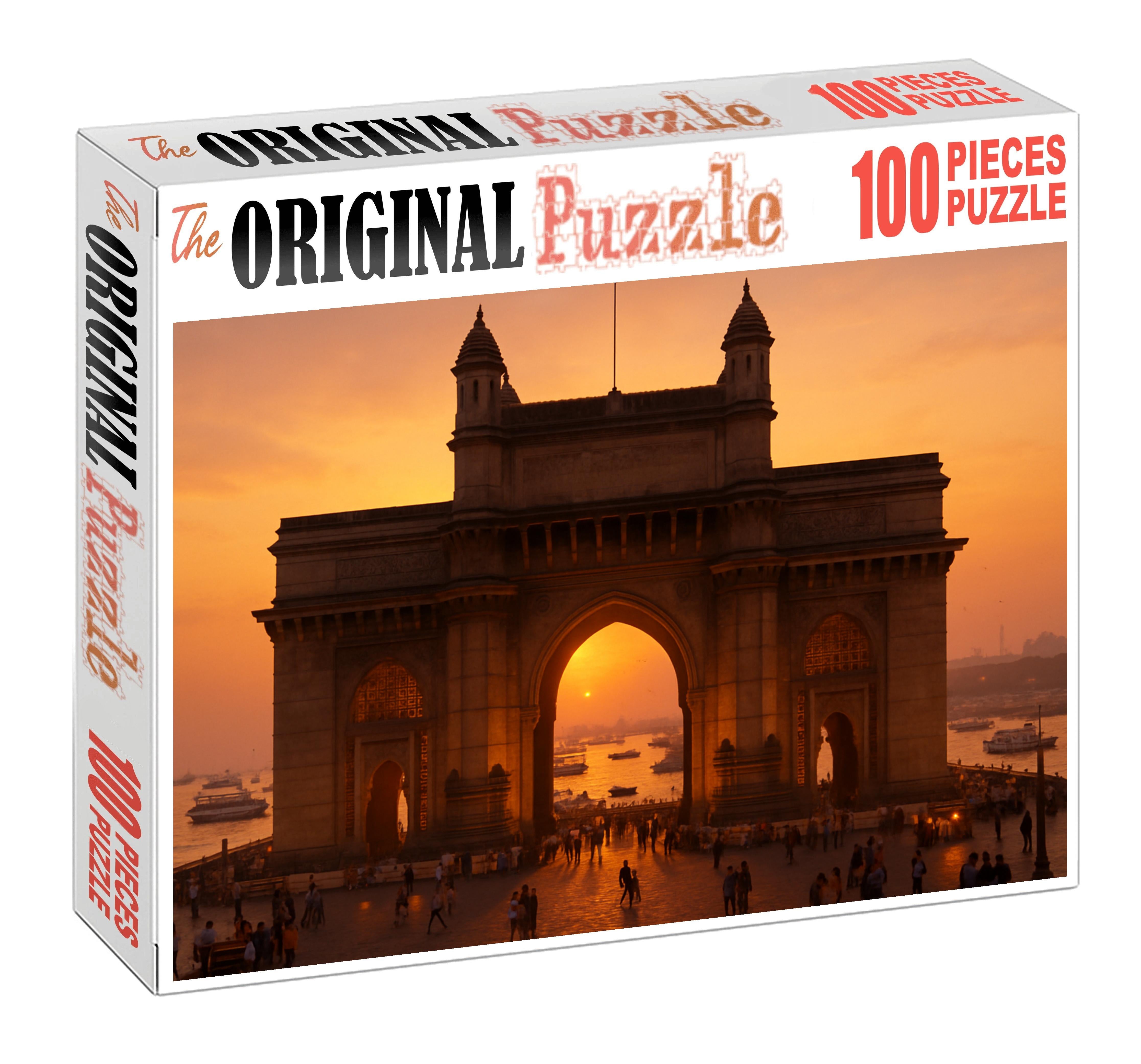 Gateway Of India Mumbai India Recognized By 7098 As A Colonial Era Monument And Landmark Custom Jigsaw Puzzle
