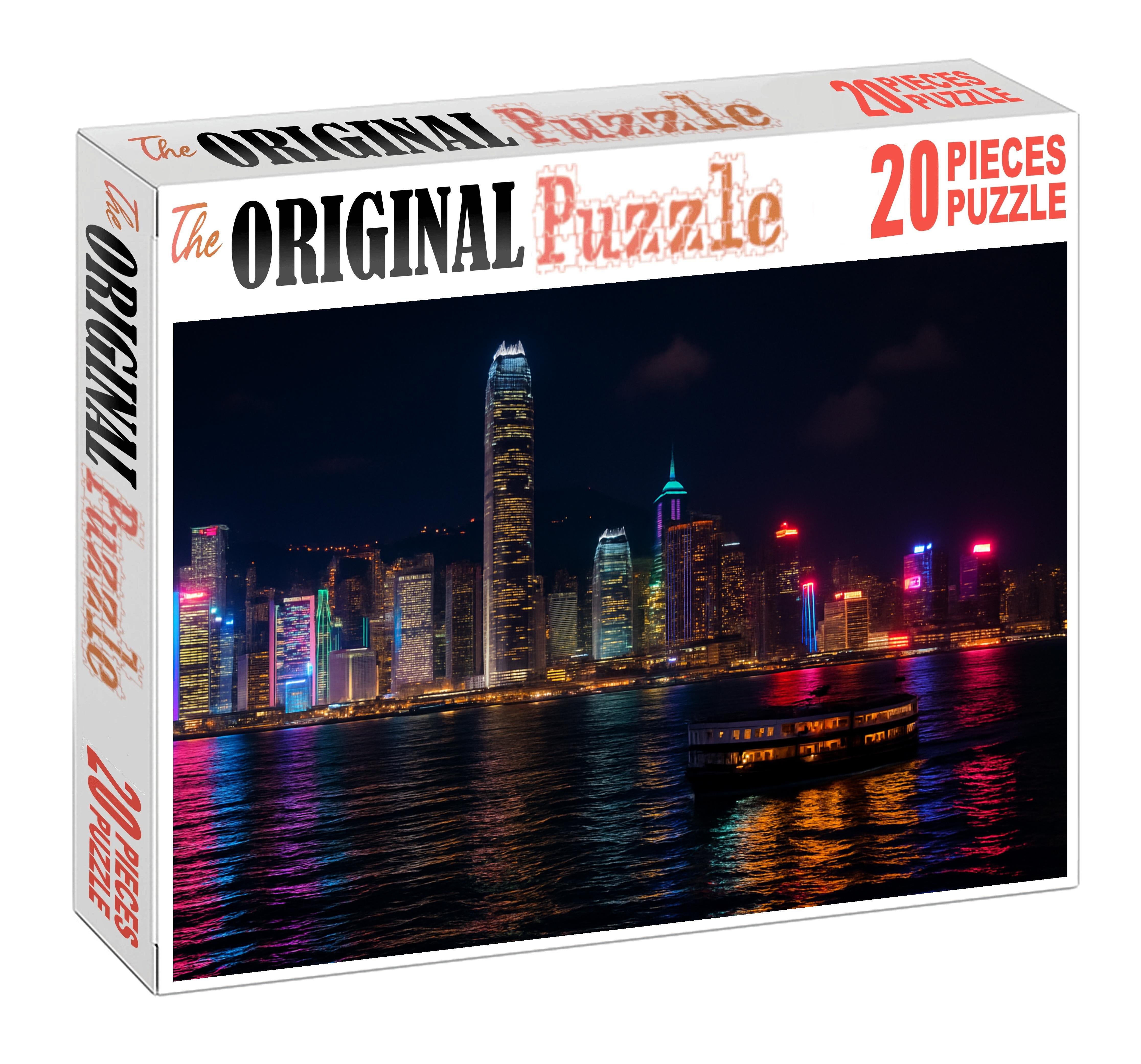 Hong Kong Island Skyline Frequently Ranked As The Worlds Most Photographed Urban Silhouette 200 Piece Puzzle