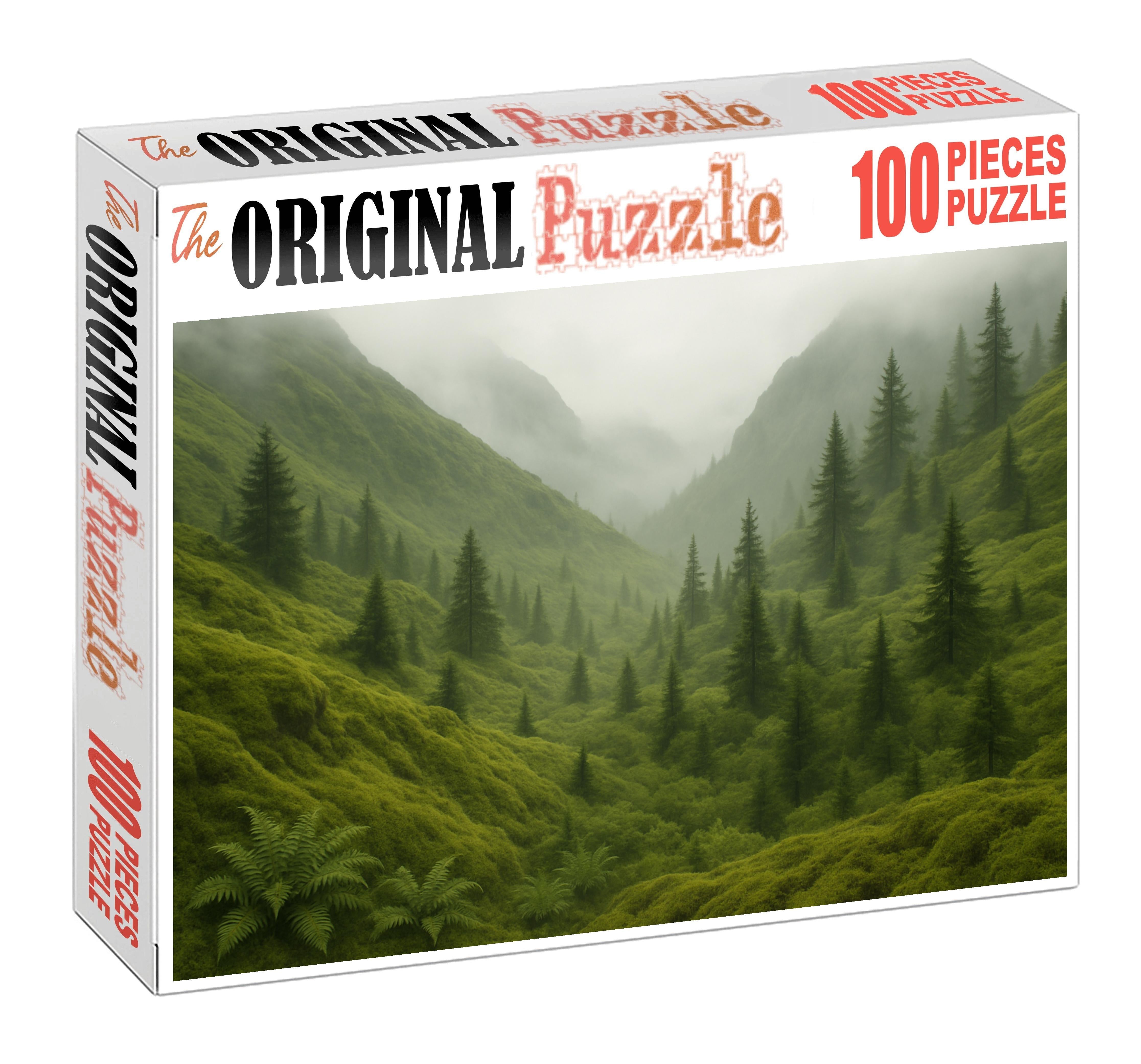 Verdant Volcanic Ridge Premium Puzzle Pieces
